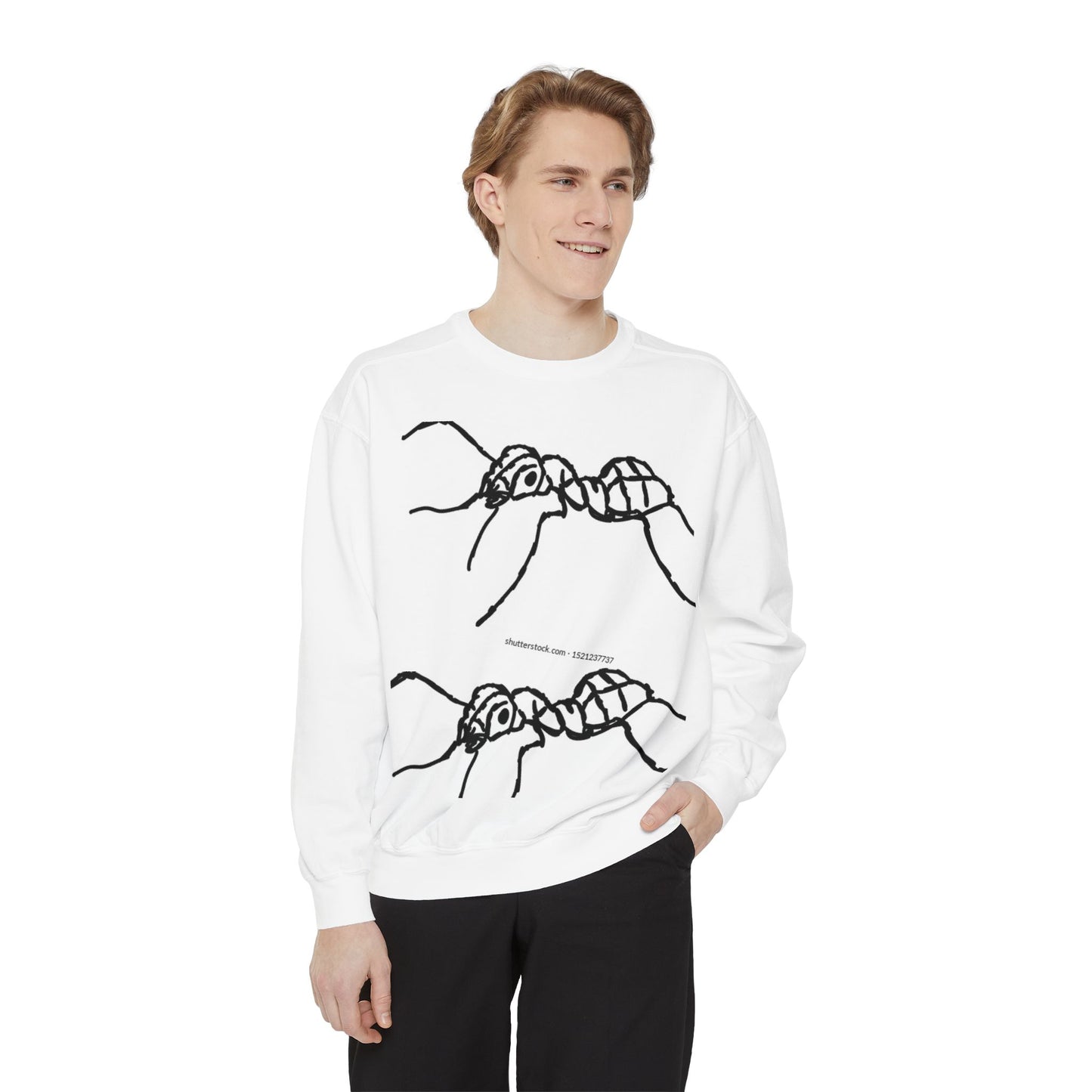 Ant-Inspired Unisex Garment-Dyed Sweatshirt - Unique Nature Lover Gift