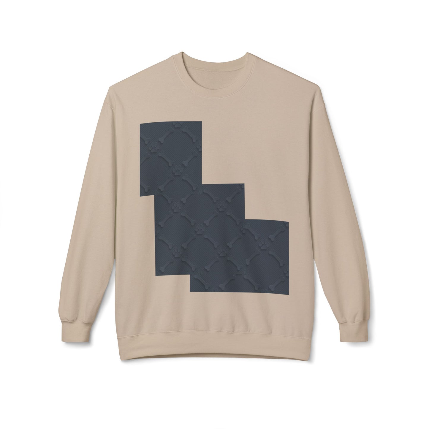 Minimalist Pet-Themed Crewneck Sweatshirt for Animal Lovers
