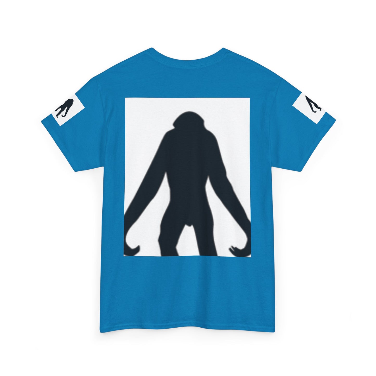 Unisex Heavy Cotton Tee - Bold Monkey Silhouette Tee for Animal Lovers