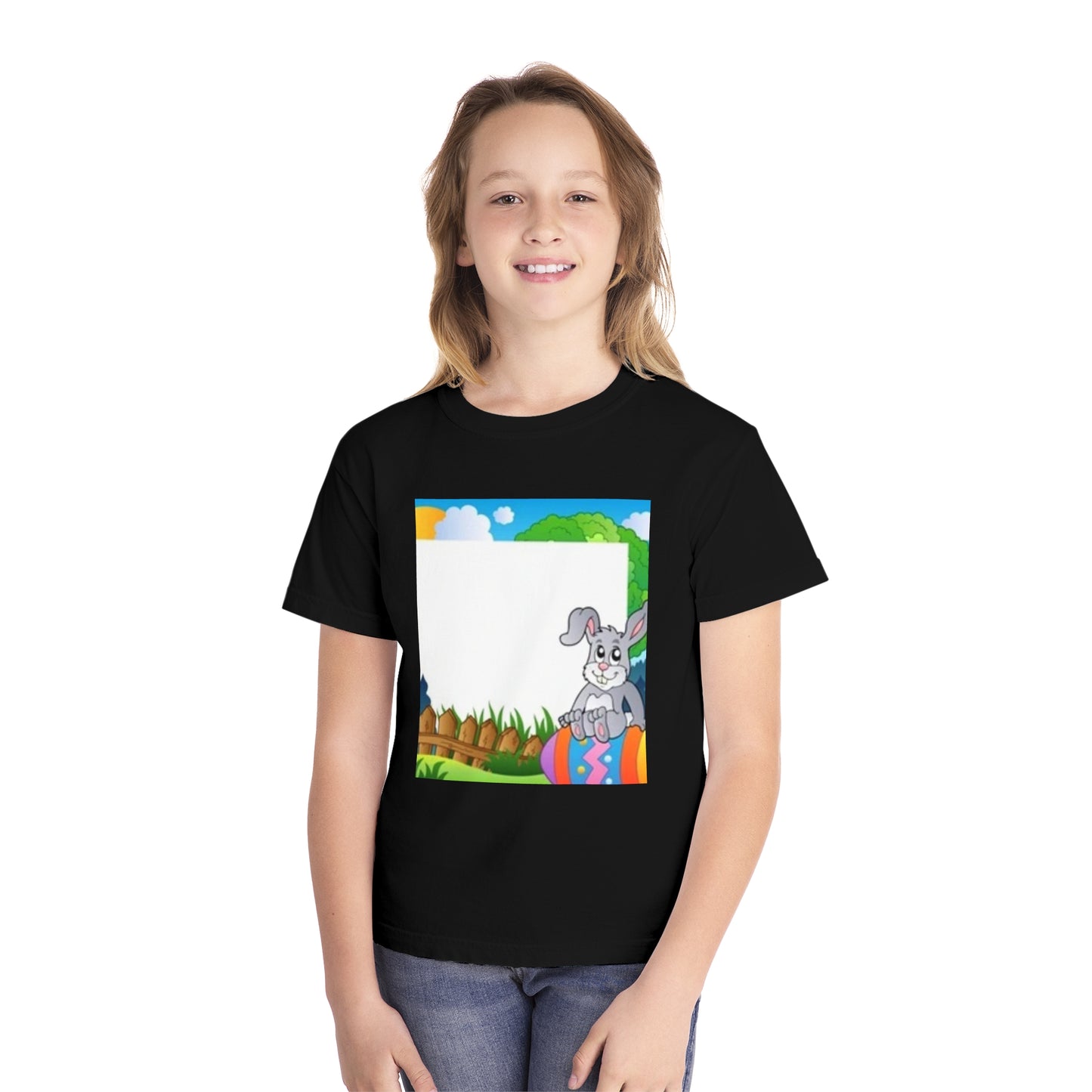 Adorable Bunny Youth Midweight Tee - Perfect for Easter Celebrations