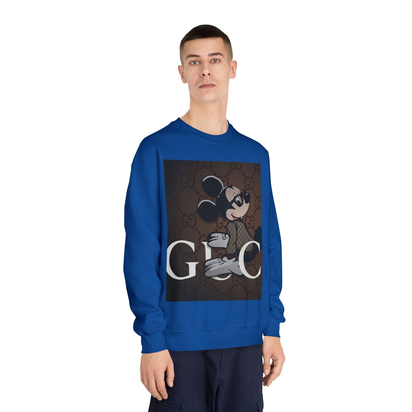 Trendy Mickey Mouse Graphic Crewneck Sweatshirt - Unisex Casual Wear