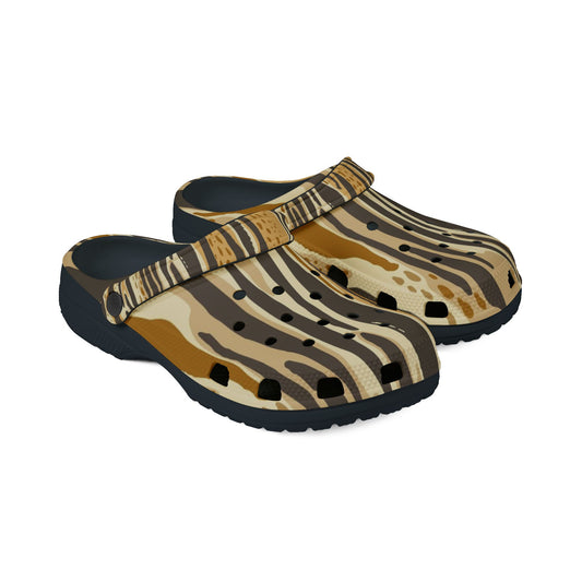 Trendy EVA Foam Clogs with Bold Animal Print - Comfortable and Stylish Footwear