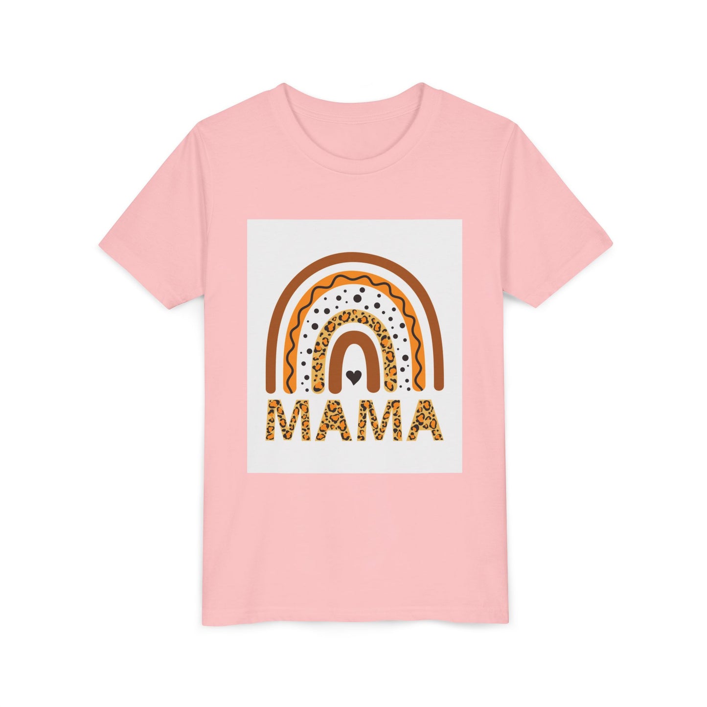 Mama Rainbow Youth Tee - Trendy Short Sleeve T-Shirt for Kids
