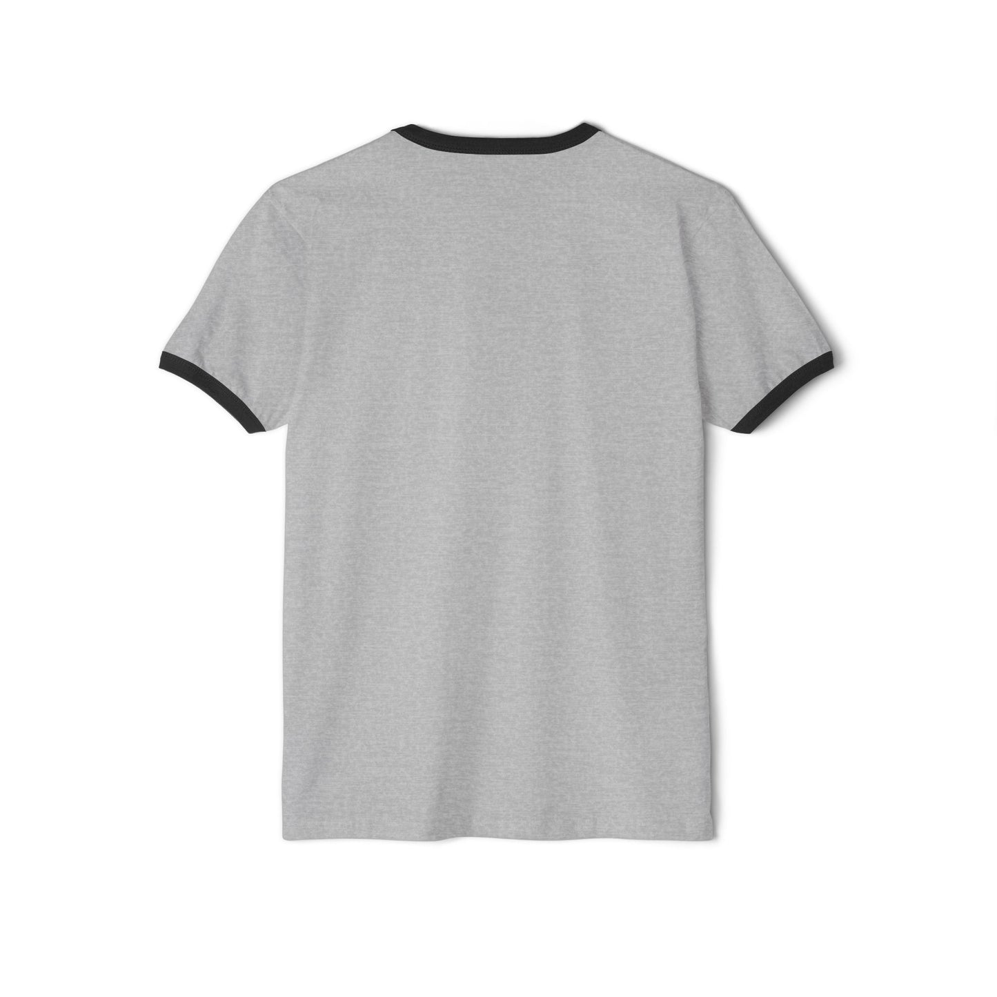Nature-Inspired Unisex Cotton Ringer T-Shirt - Minimalist Landscape Design