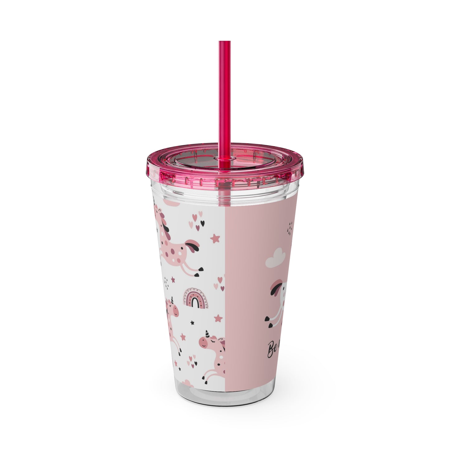 Sunsplash Unicorn Tumbler – 16oz Drinkware with Straw, Perfect for Kids & Unicorn Lovers