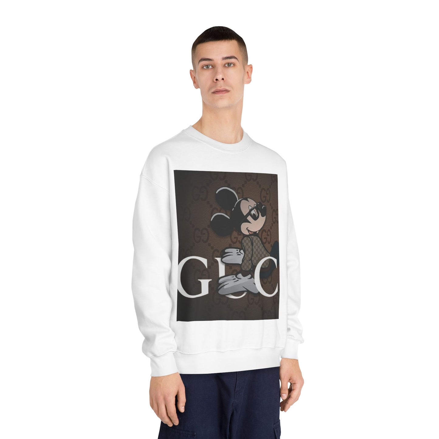 Trendy Mickey Mouse Graphic Crewneck Sweatshirt - Unisex Casual Wear