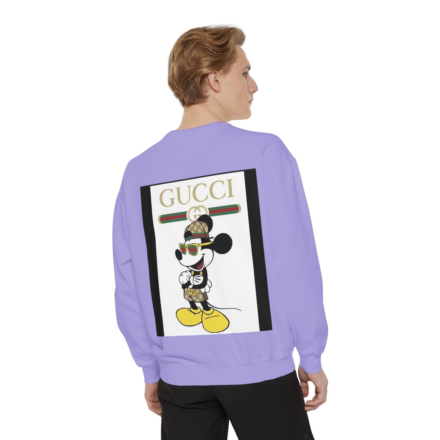 Mickey Mouse Gucci Streetwear Sweatshirt - Unisex Garment-Dyed