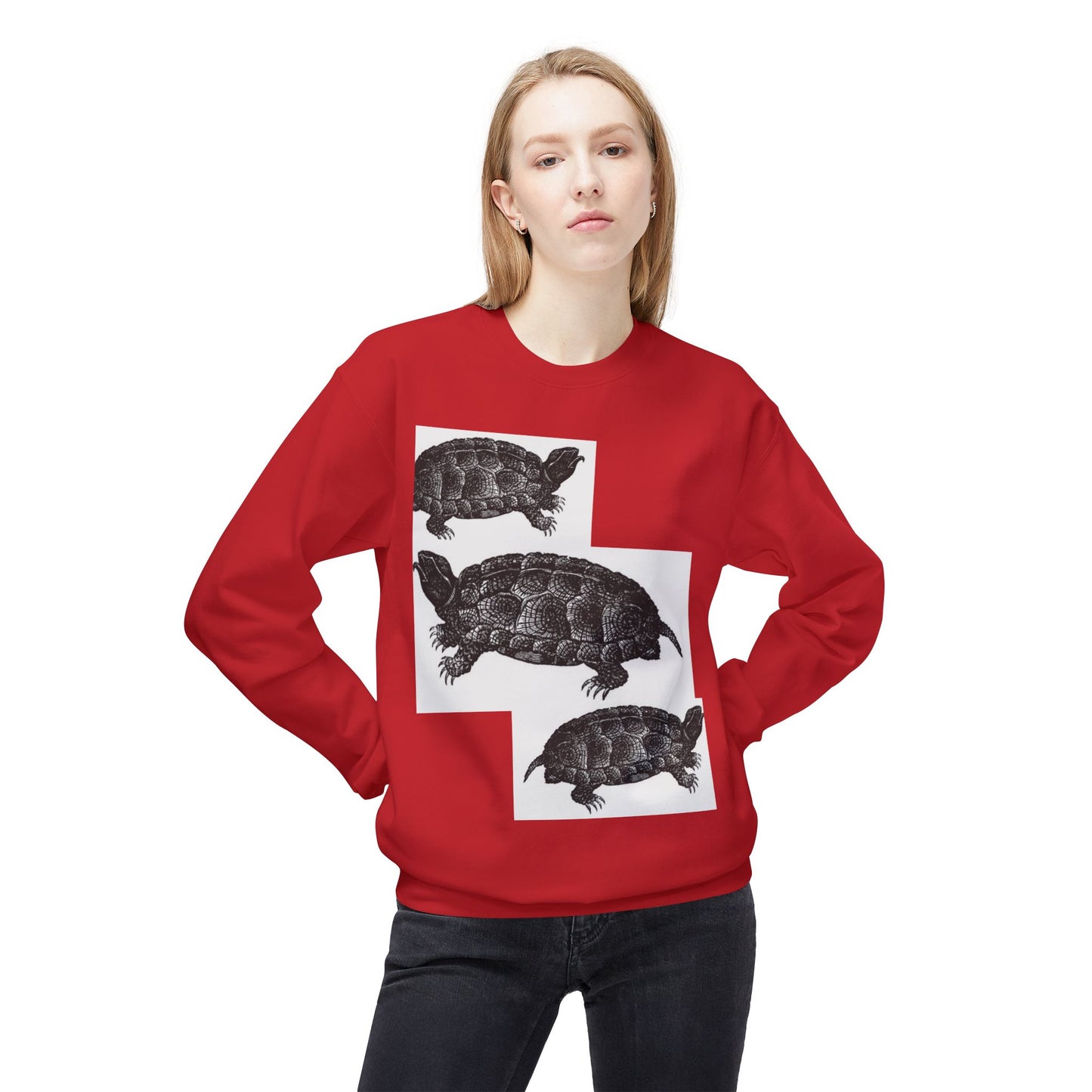Cozy Turtle Graphic Sweatshirt - Unique Wildlife Apparel