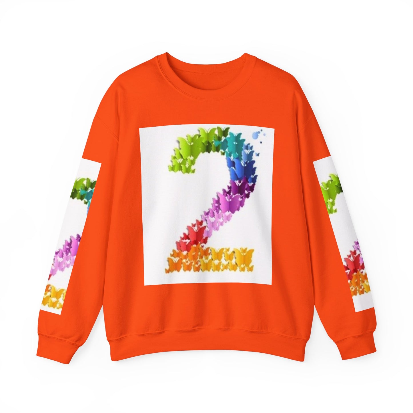 Colorful Floral Number 2 Sweatshirt for Celebrations