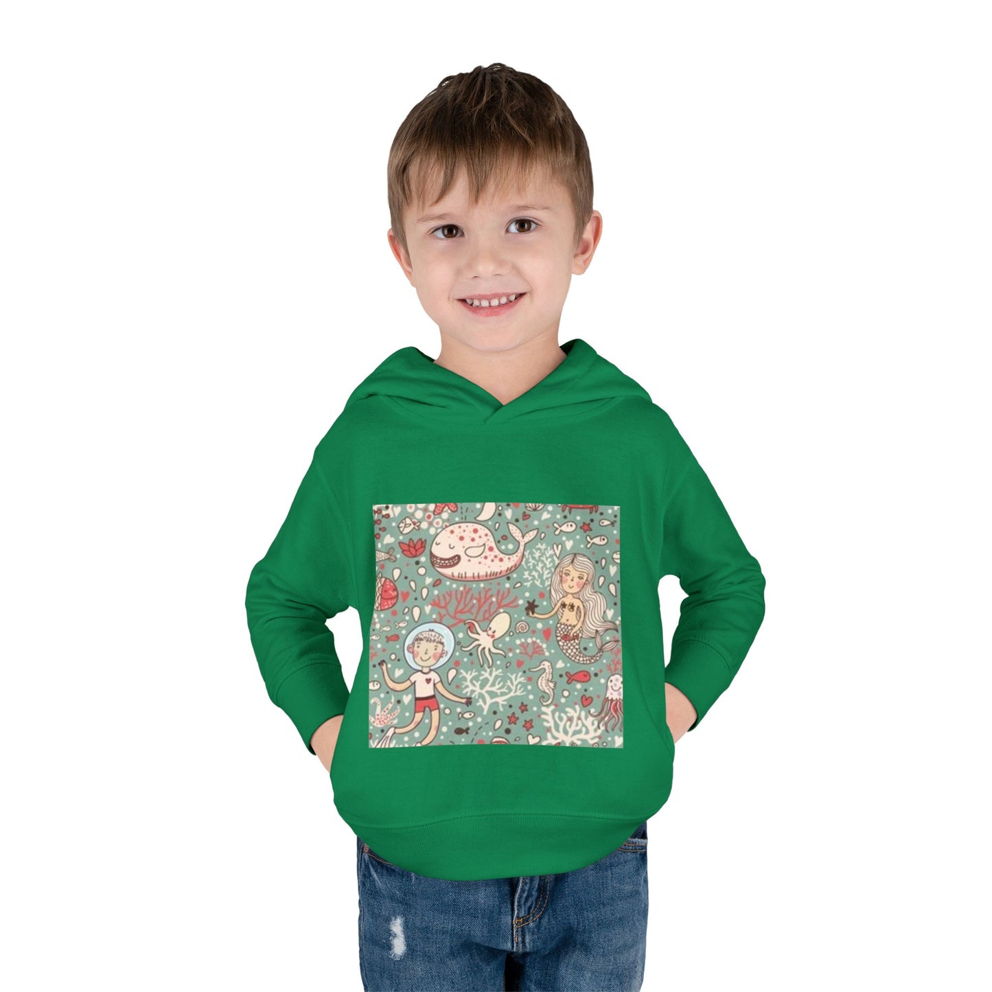 Whimsical Ocean Adventure Toddler Hoodie
