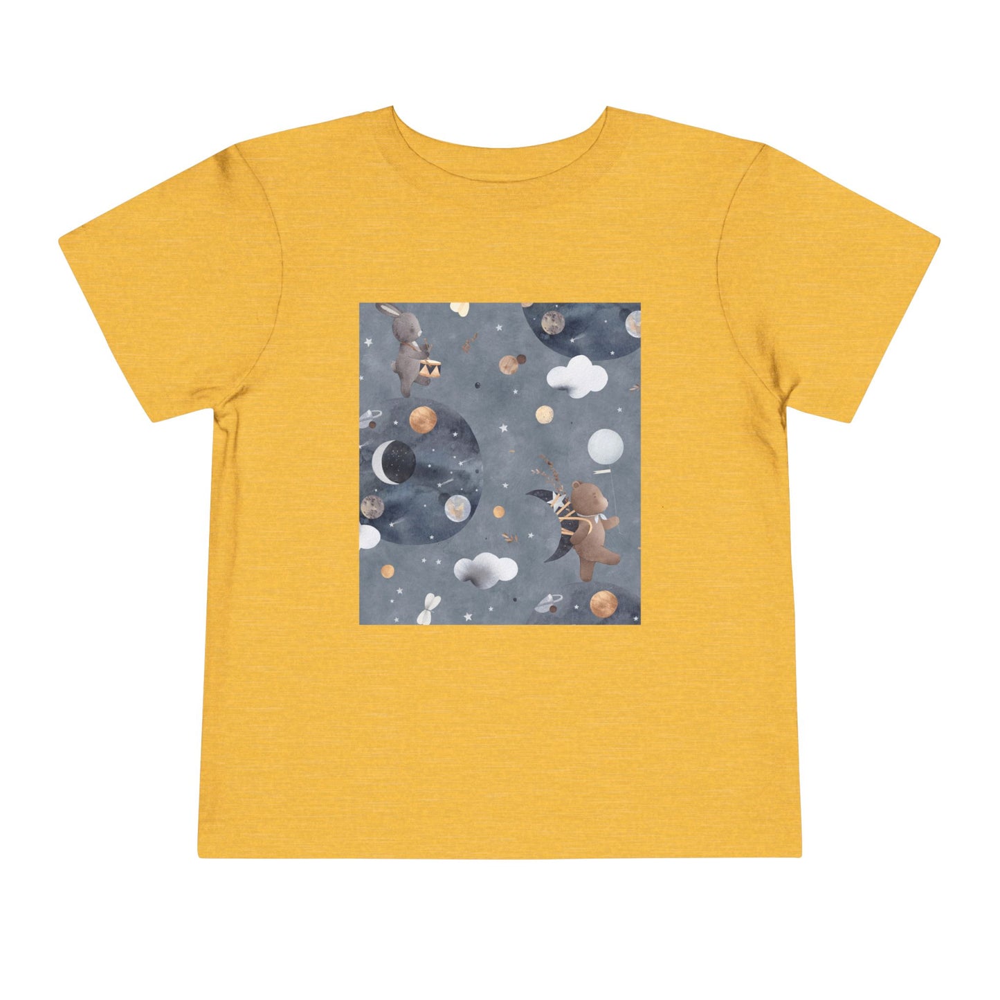 Cosmic Adventure Toddler Tee - Fun Space-Themed Short Sleeve Shirt for Kids
