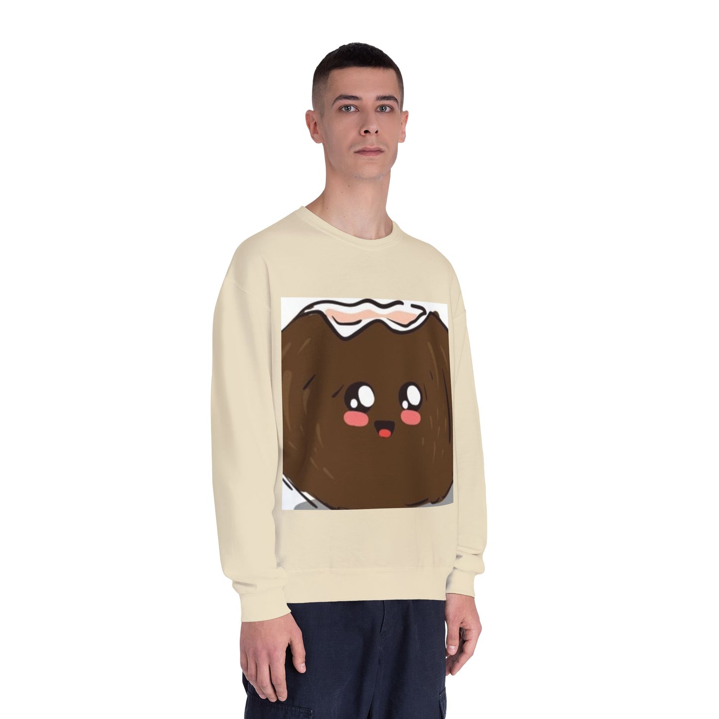 Cute Kawaii Coconut Crewneck Sweatshirt | Unisex Sweatshirt for Food Lovers