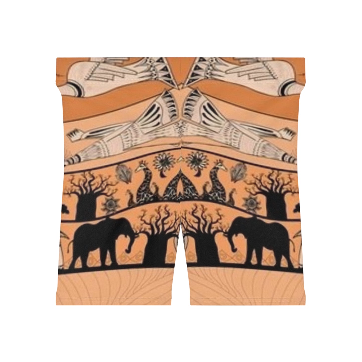 Desert Dream Women's Biker Shorts - Artistic Animal and Nature Print