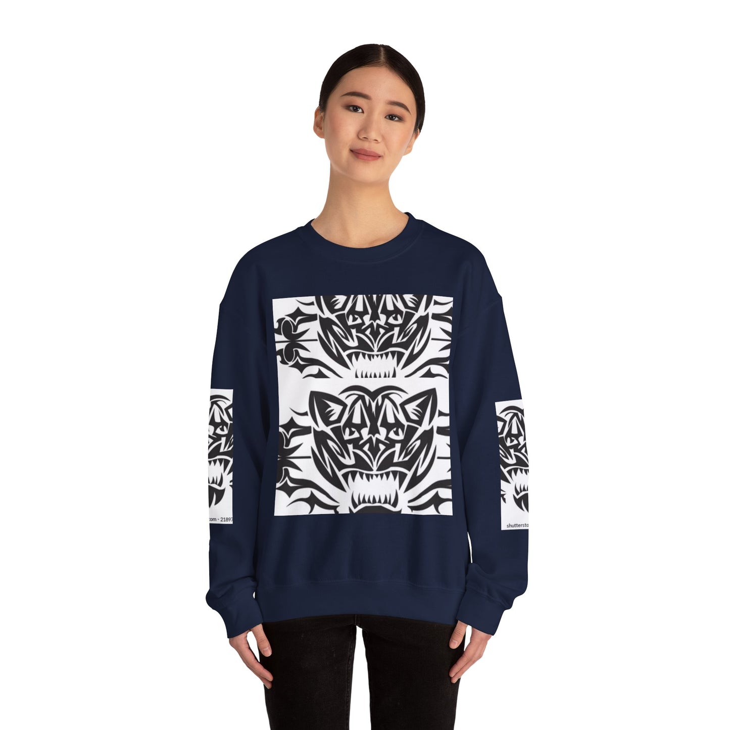 Bold Tiger Graphic Unisex Sweatshirt - Fierce Animal Design