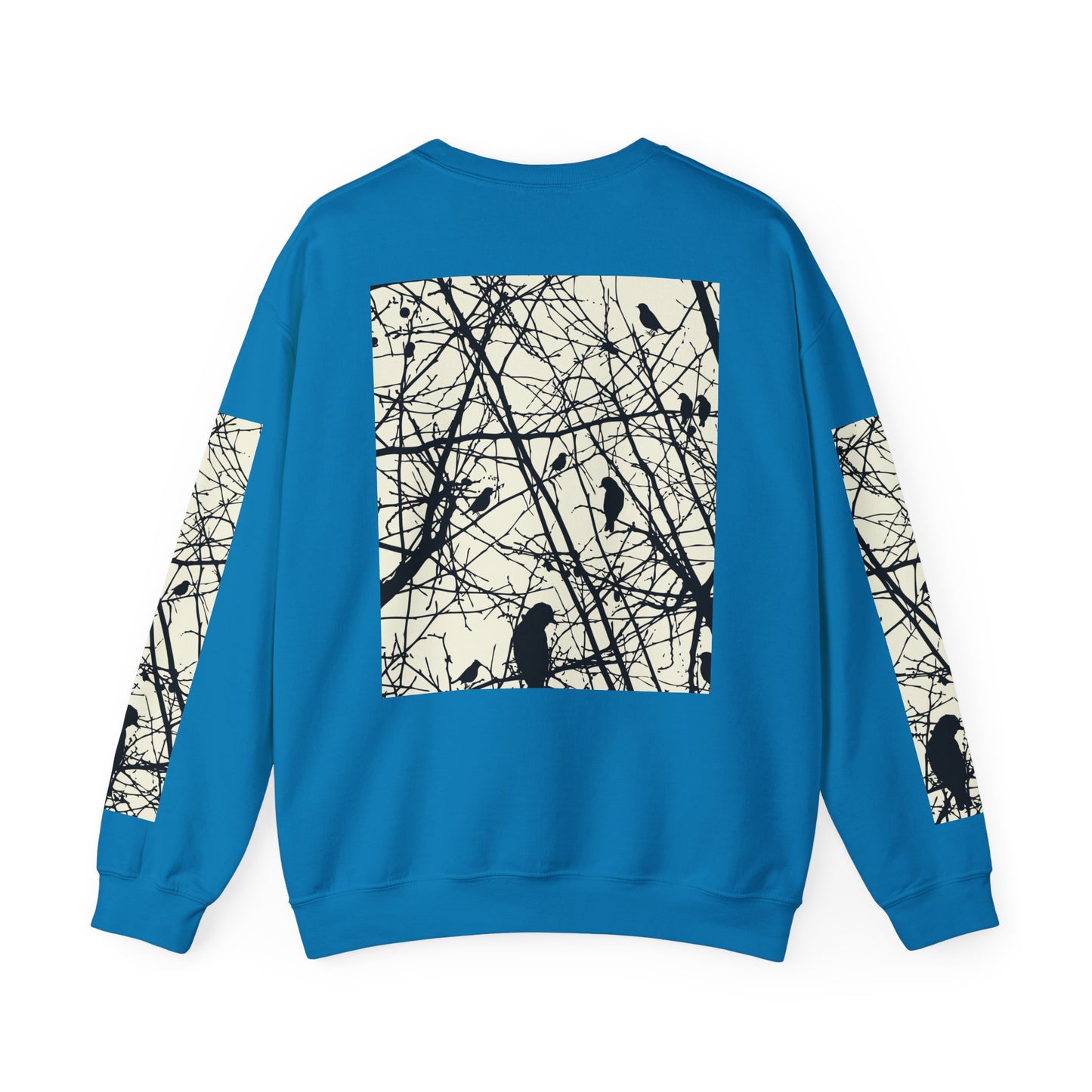 Nature-Inspired Unisex Crewneck Sweatshirt with Bird Print