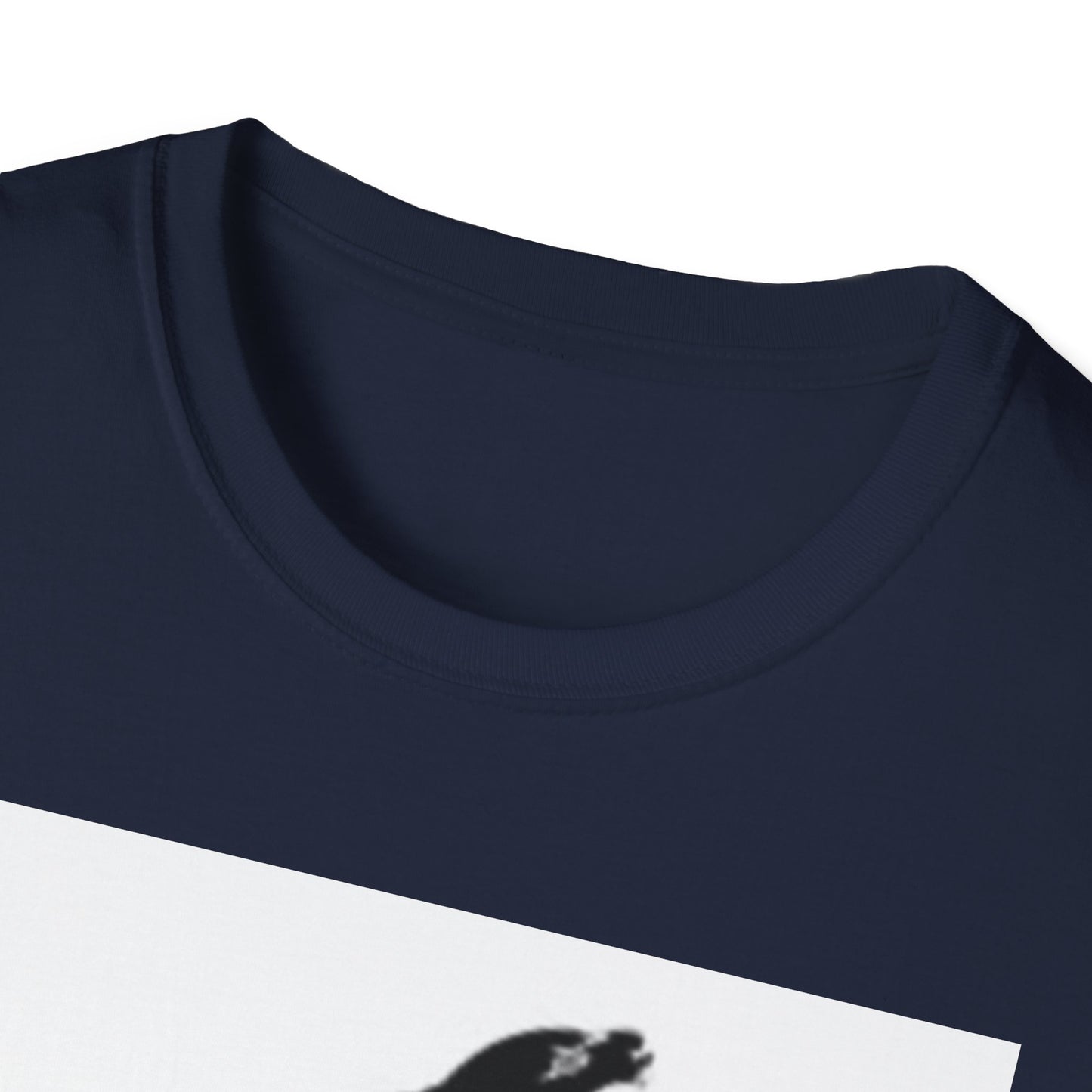 Unisex Softstyle T-Shirt - Black Bird Design for Nature Lovers