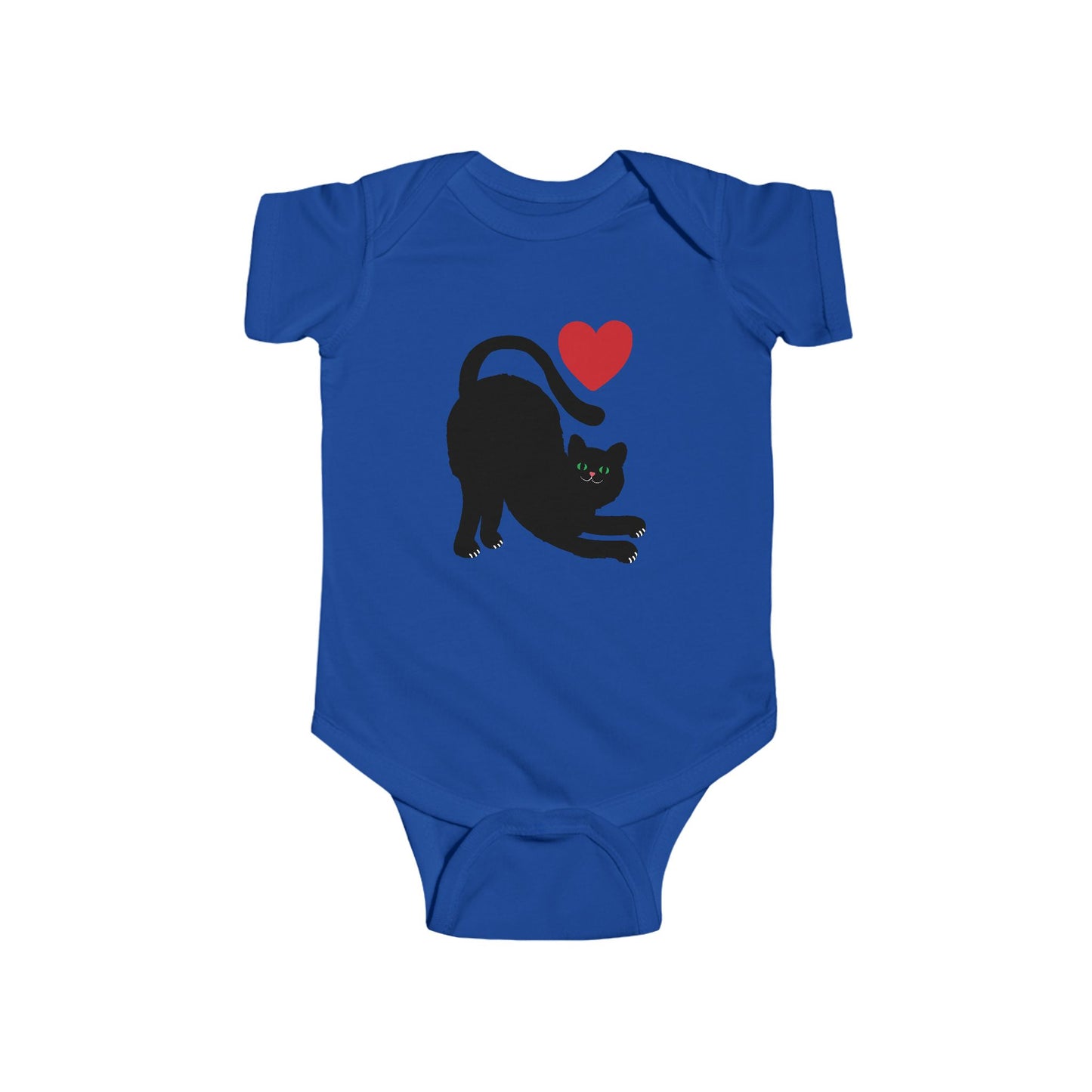 Adorable Black Cat Love Infant Bodysuit - Perfect for Cat Lovers