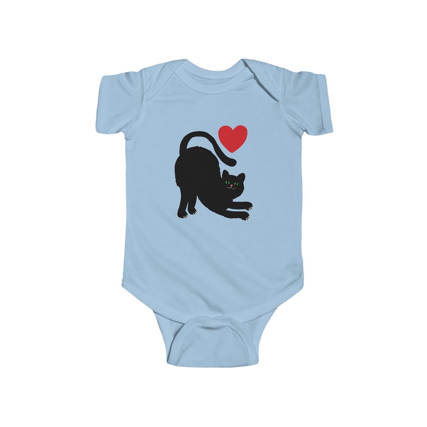 Adorable Black Cat Love Infant Bodysuit - Perfect for Cat Lovers