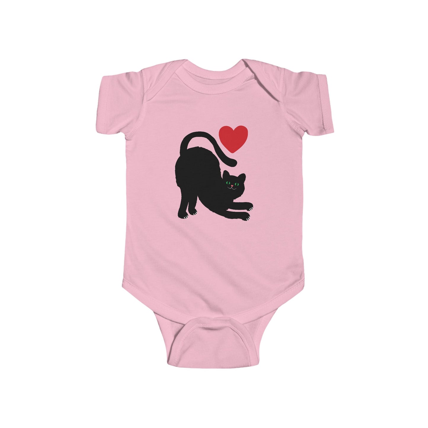 Adorable Black Cat Love Infant Bodysuit - Perfect for Cat Lovers