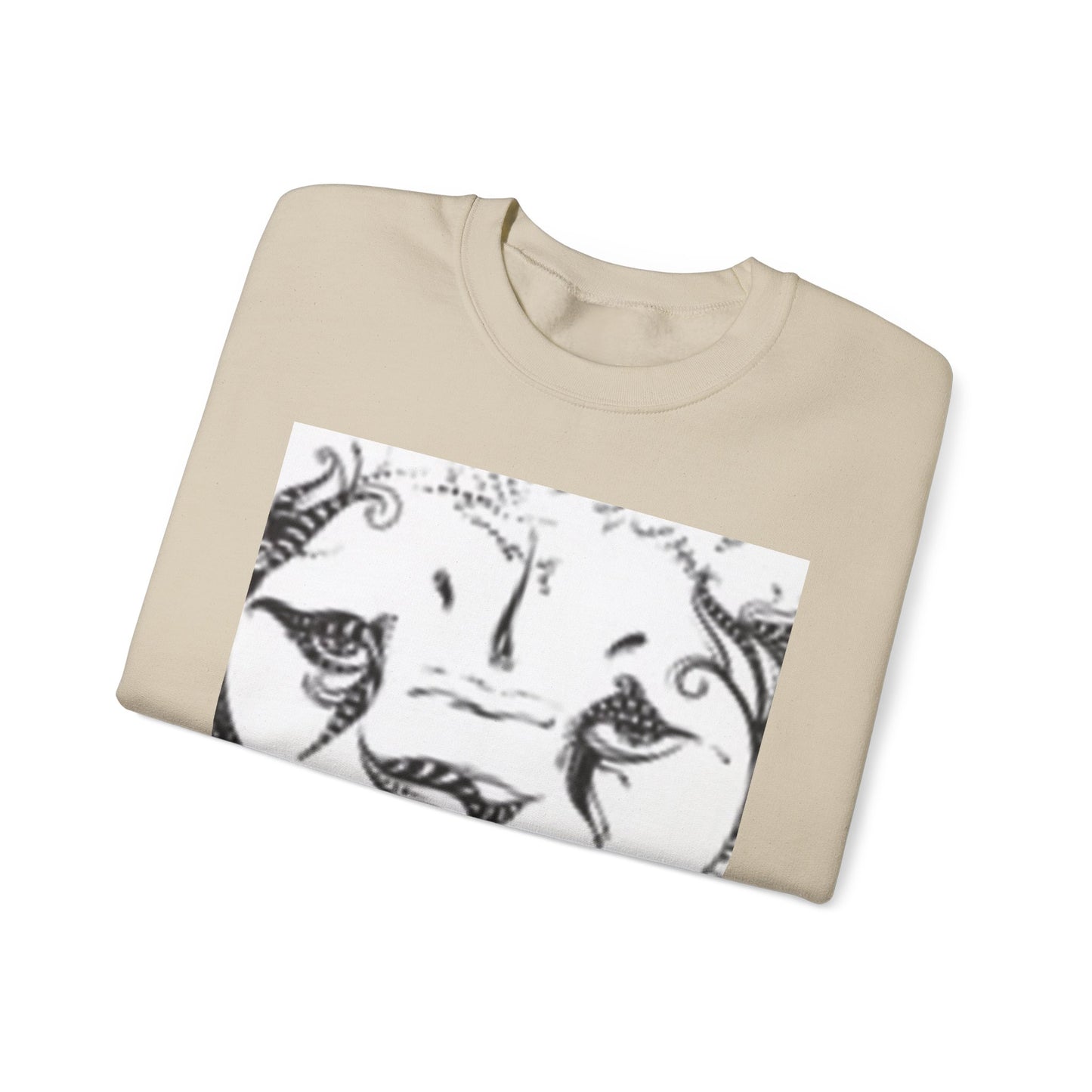 Wild Spirit Lion Graphic Crewneck Sweatshirt | Unisex Heavy Blend