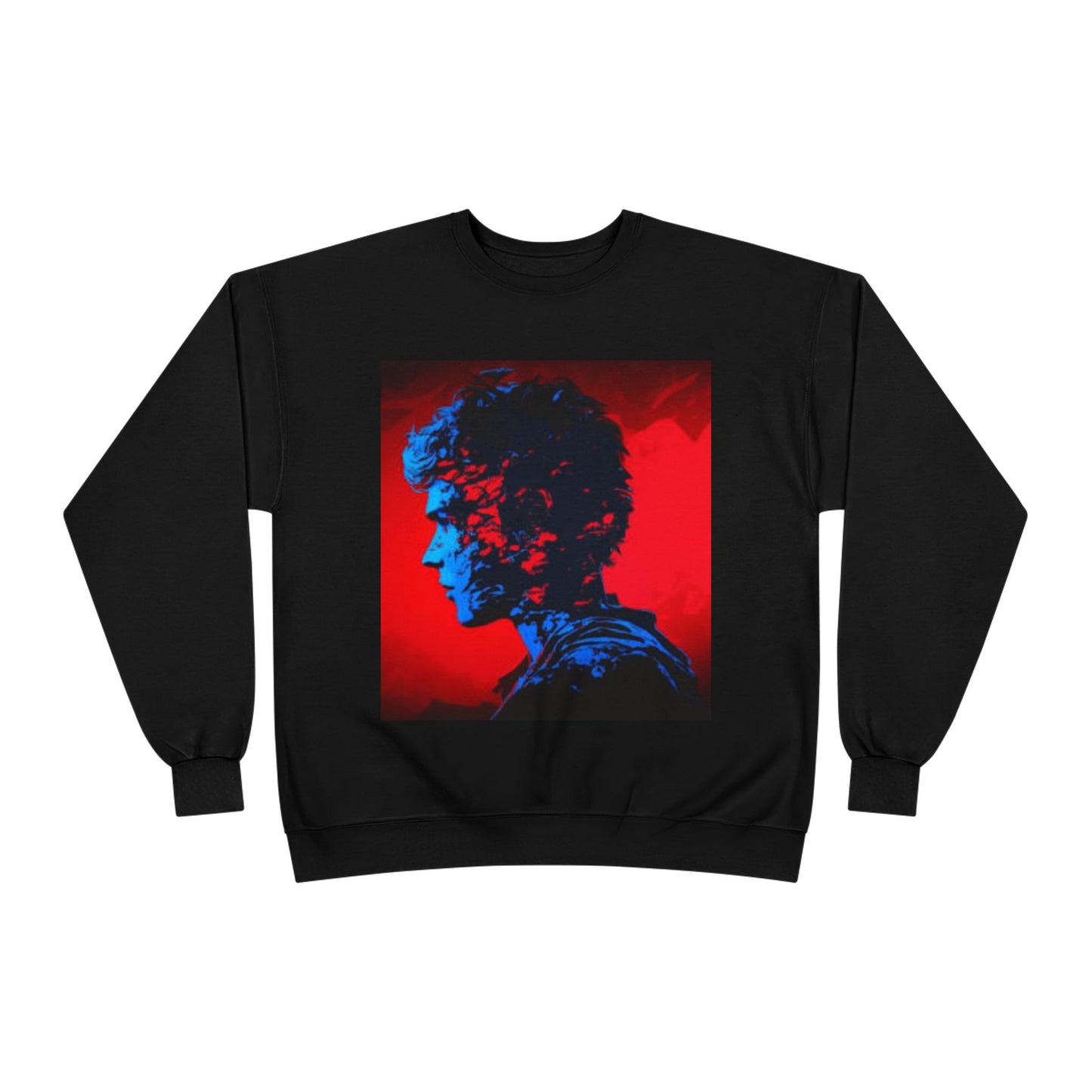Vibrant Unisex EcoSmart® Crewneck Sweatshirt - Artistic Profile Design