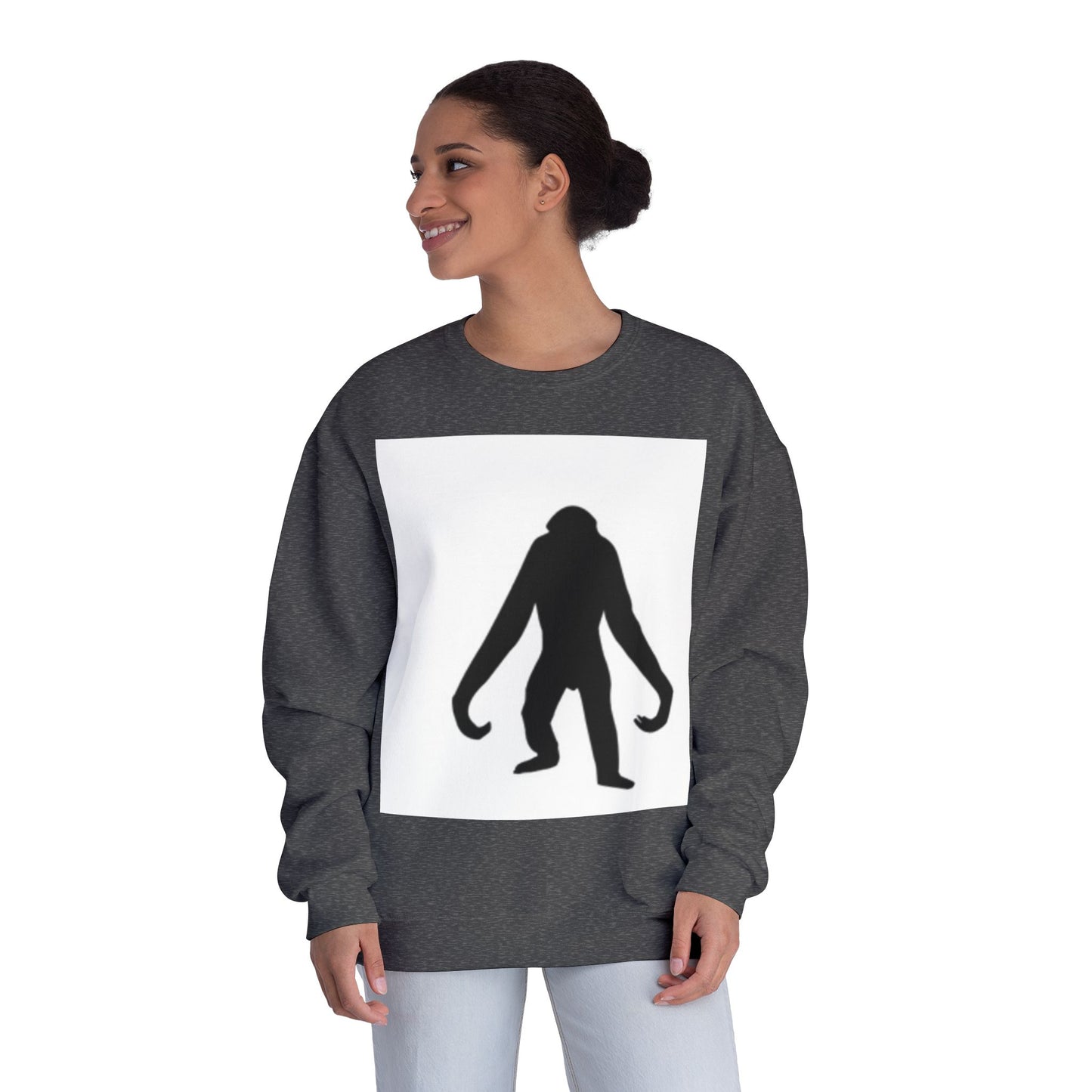 Sasquatch Silhouette Unisex Crewneck Sweatshirt - Cozy & Fun