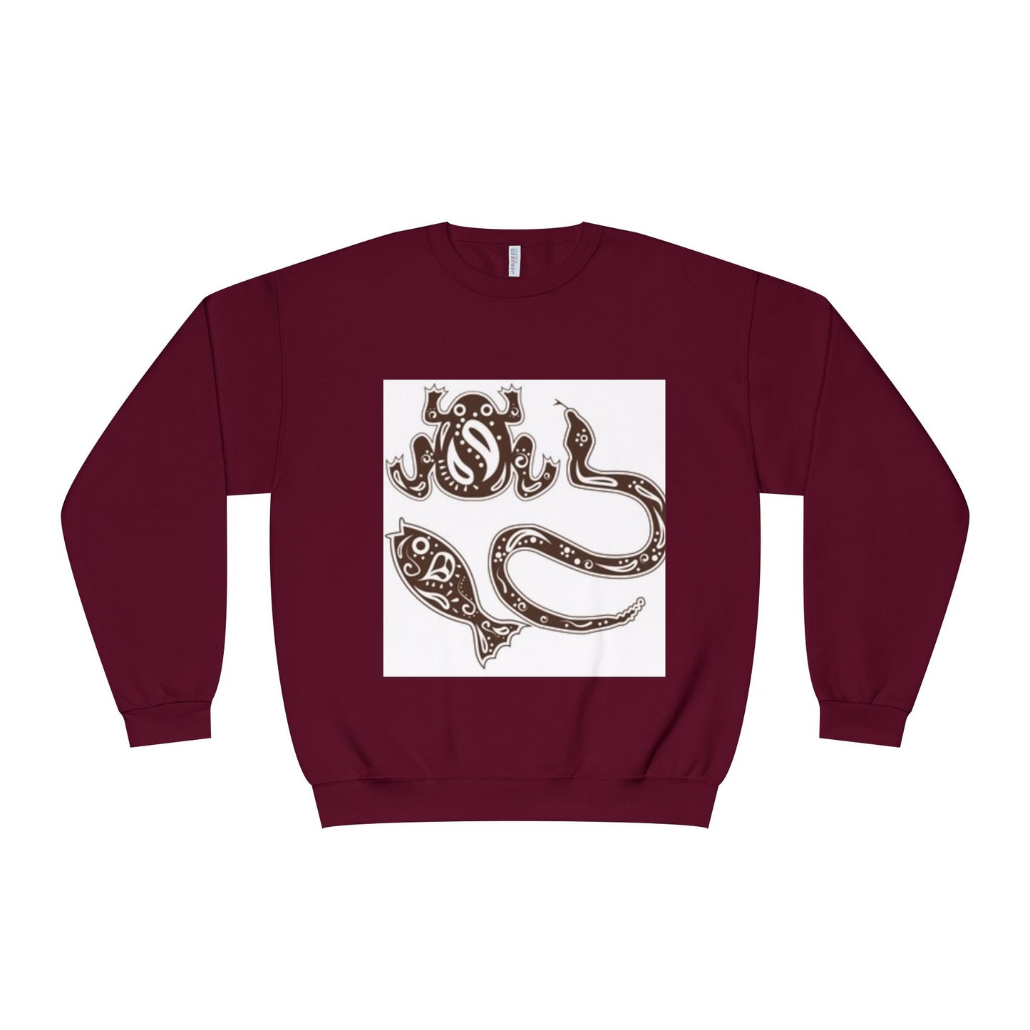 Whimsical Marine Life Unisex Crewneck Sweatshirt - Cozy Ocean-Inspired Apparel