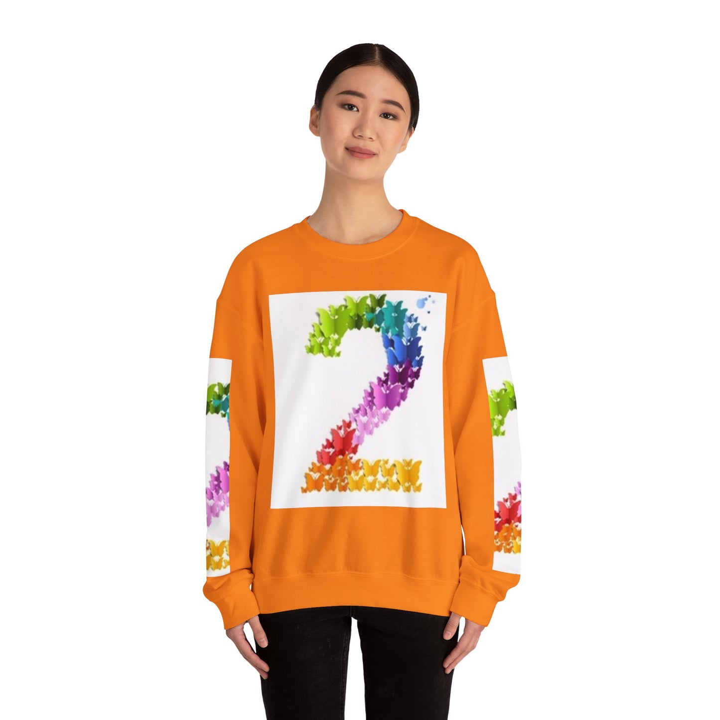 Colorful Floral Number 2 Sweatshirt for Celebrations