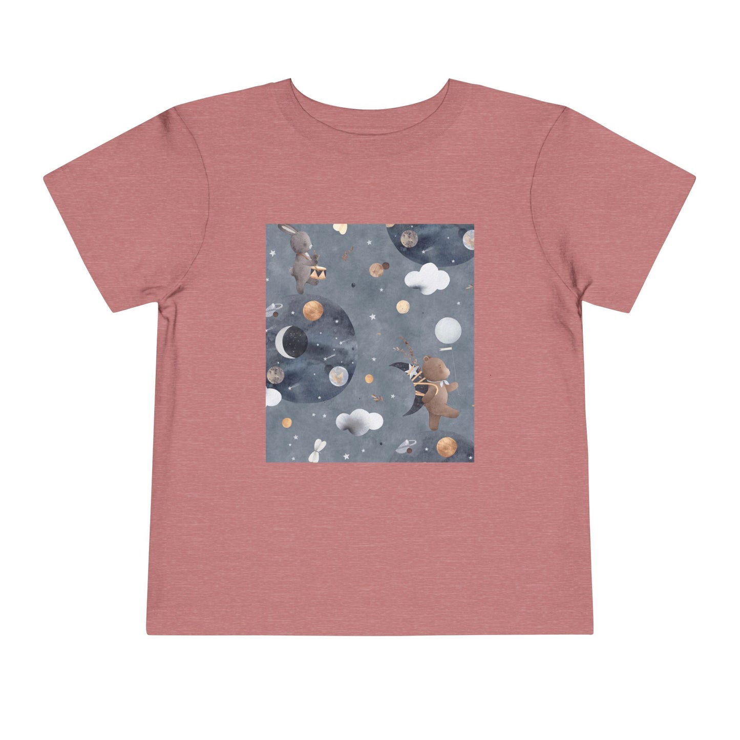 Cosmic Adventure Toddler Tee - Fun Space-Themed Short Sleeve Shirt for Kids