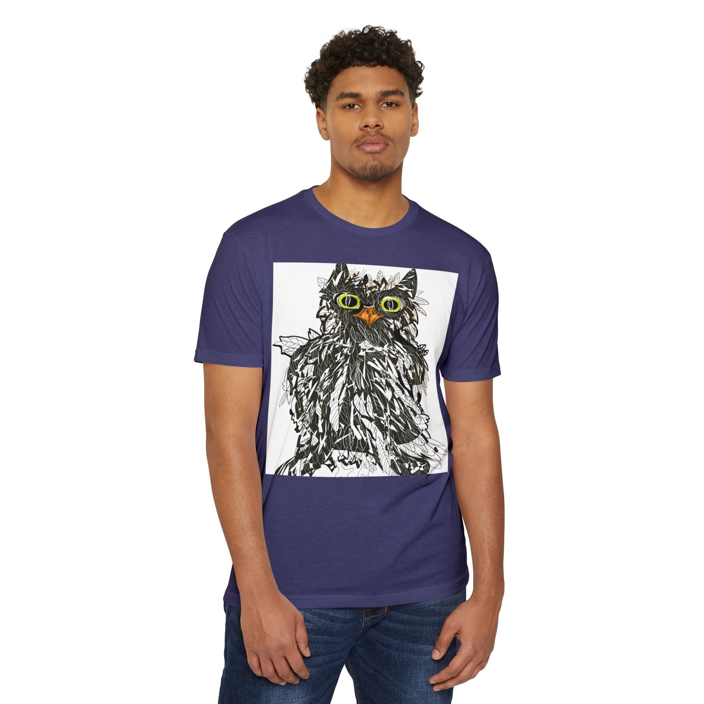 Whimsical Cat Graphic Unisex T-Shirt - Fun & Artsy Apparel