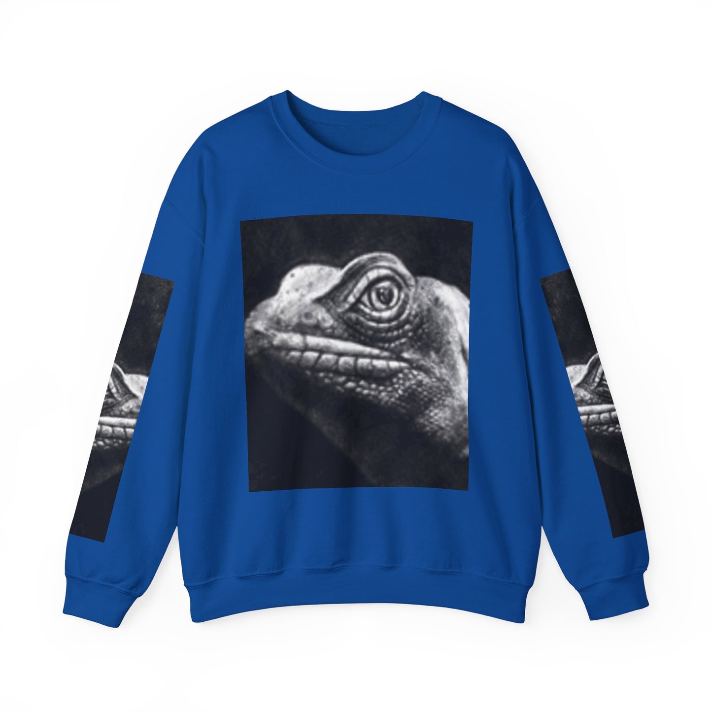 Unique Unisex Crewneck Sweatshirt with Bold Lizard Design