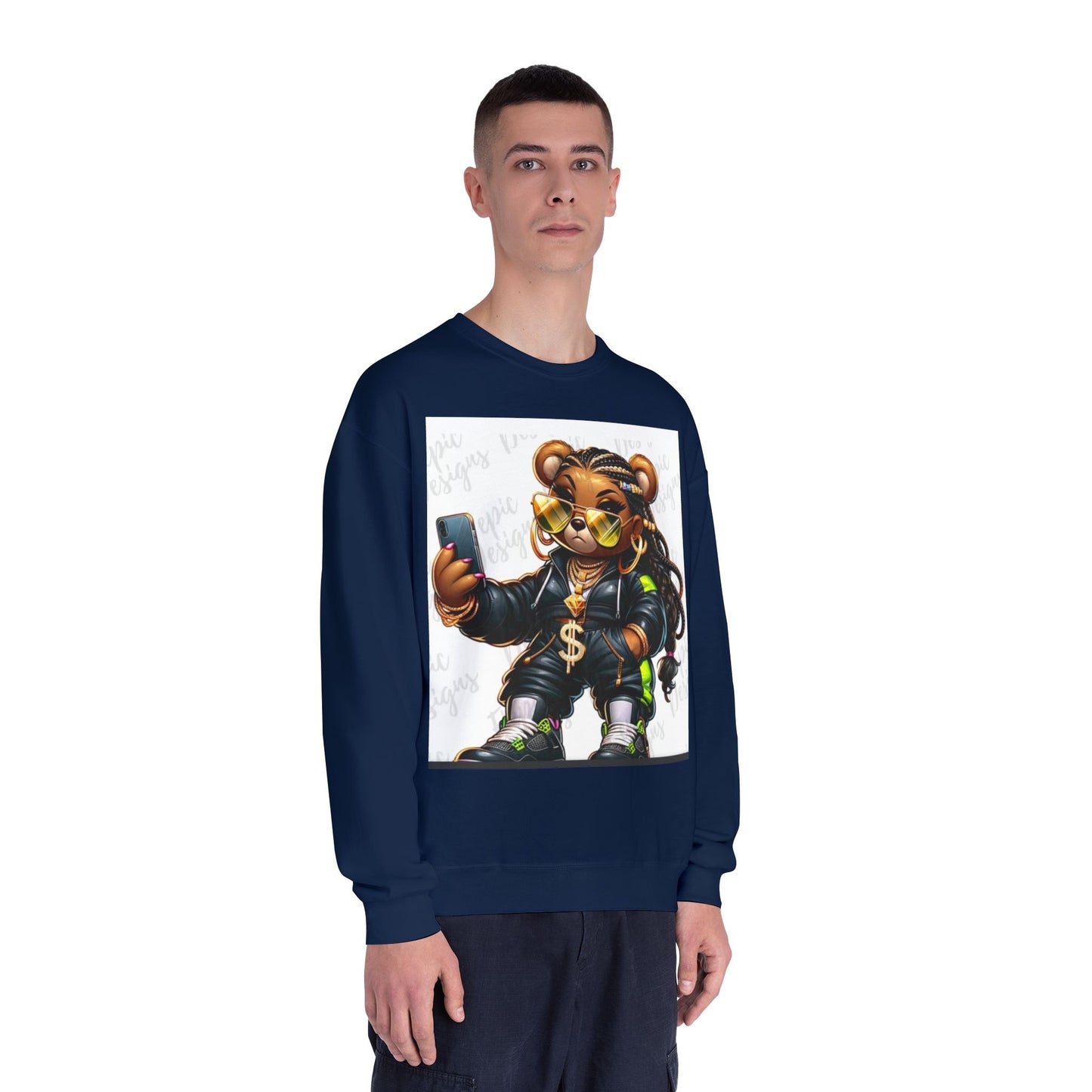Street Style Bear Crewneck Sweatshirt - Unisex Urban Fashion
