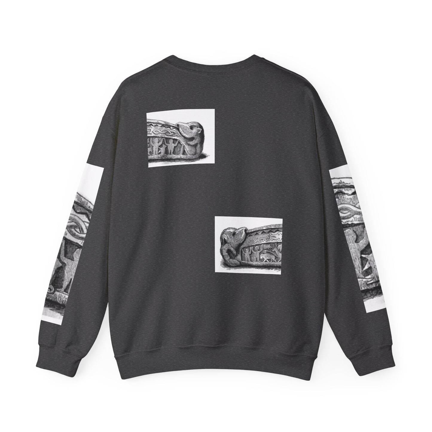 Artistic Unisex Heavy Blend™ Crewneck Sweatshirt - Vintage-Inspired Graphic Design