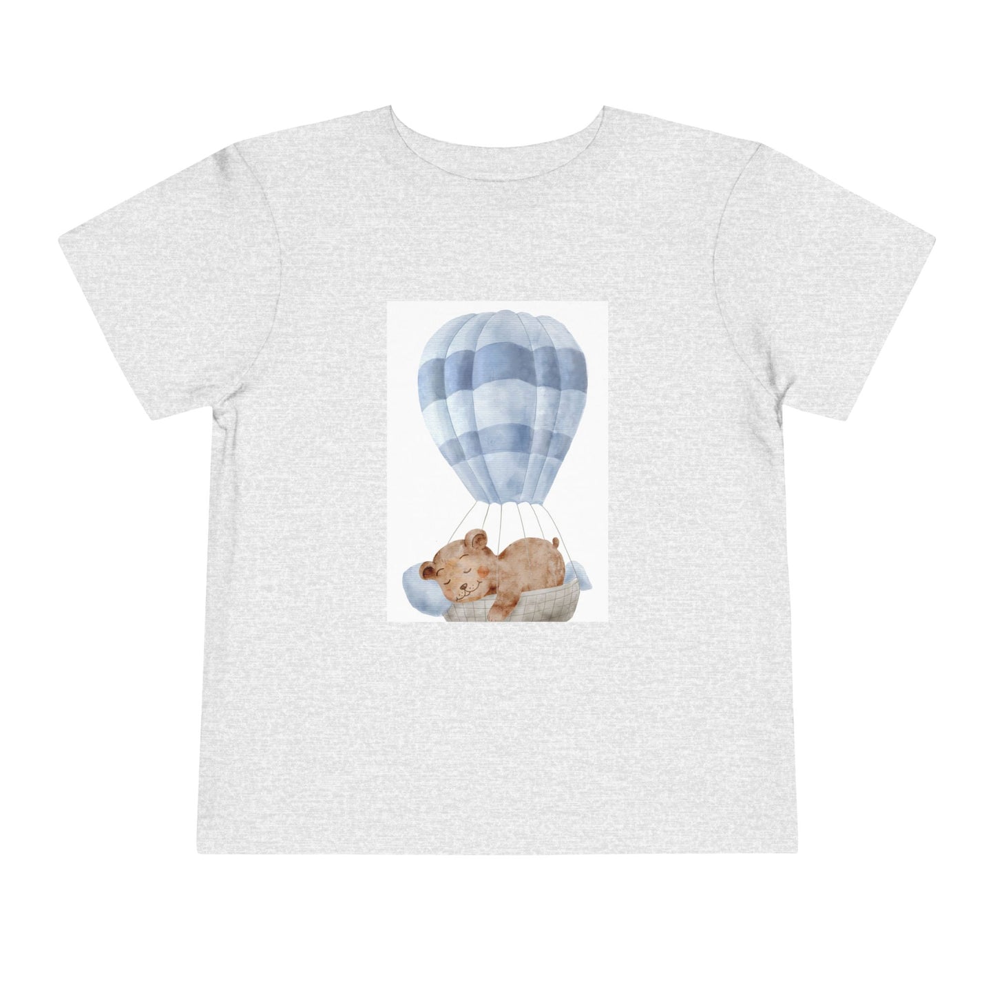 Cute Toddler Tee with Hot Air Balloon and Bear Design - Perfect for Playtime and Special Occasions