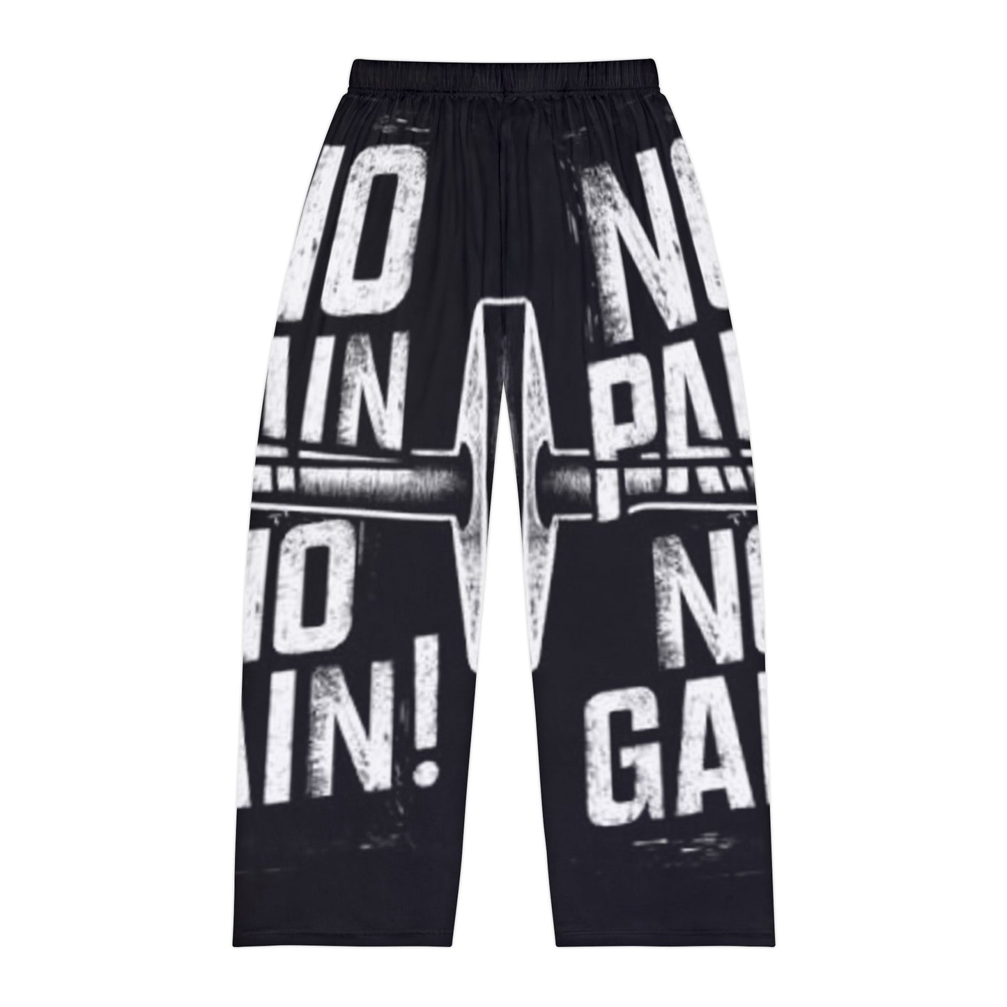 Men's Gym Pajama Pants - "No Pain, No Gain" Workout Lounge Wear