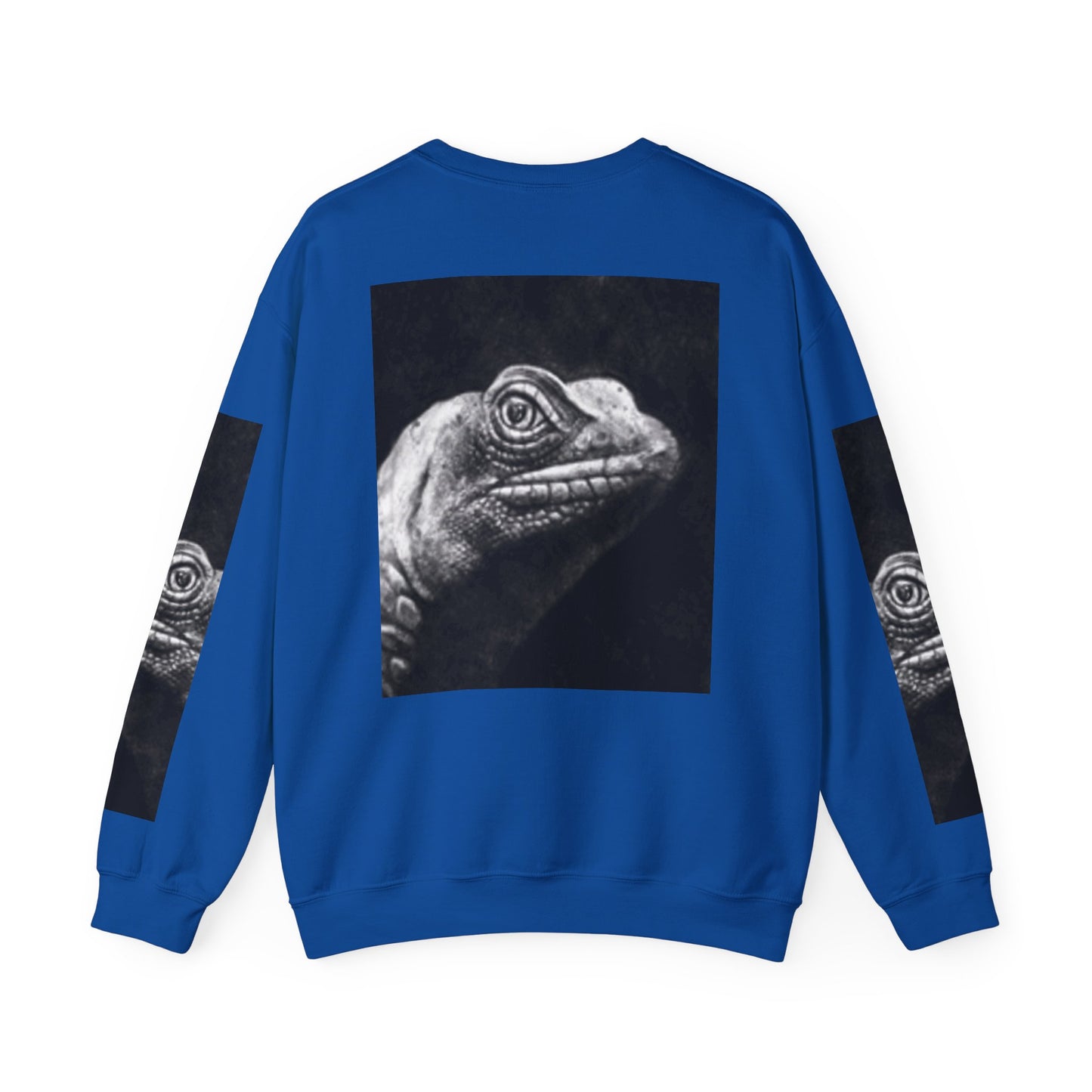 Unique Unisex Crewneck Sweatshirt with Bold Lizard Design