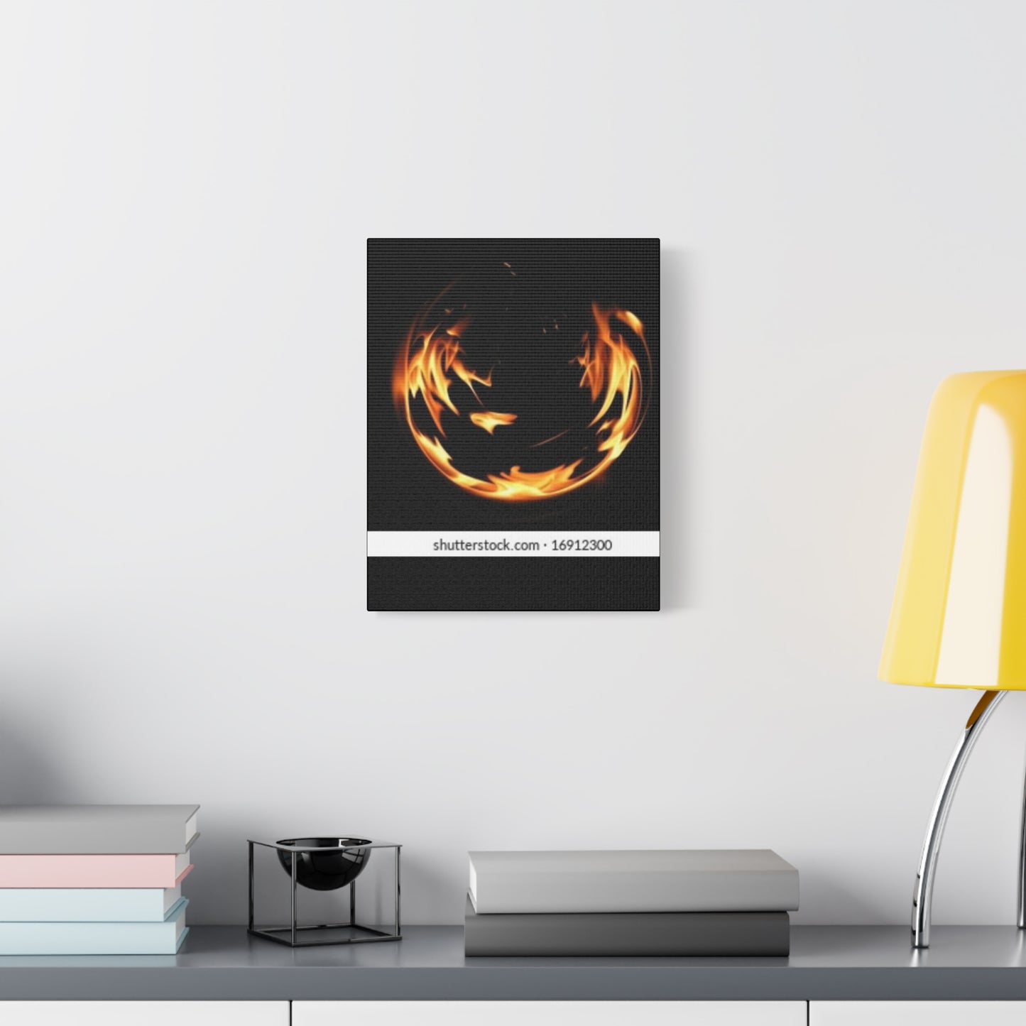 Fire Swirl Matte Canvas Art - Stretched 1.25" Gallery Wrap