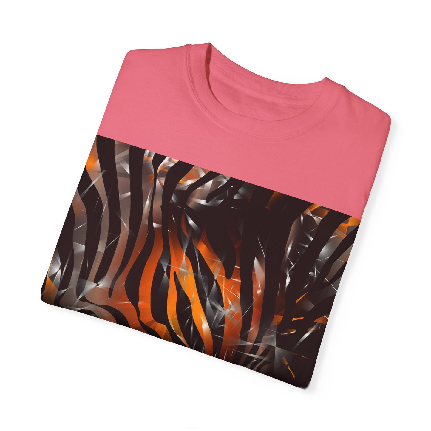 Vibrant Jungle Print Unisex Garment-Dyed T-Shirt