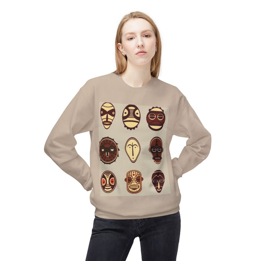 Artistic Horse Illustration Fleece Crewneck Sweatshirt - Unisex