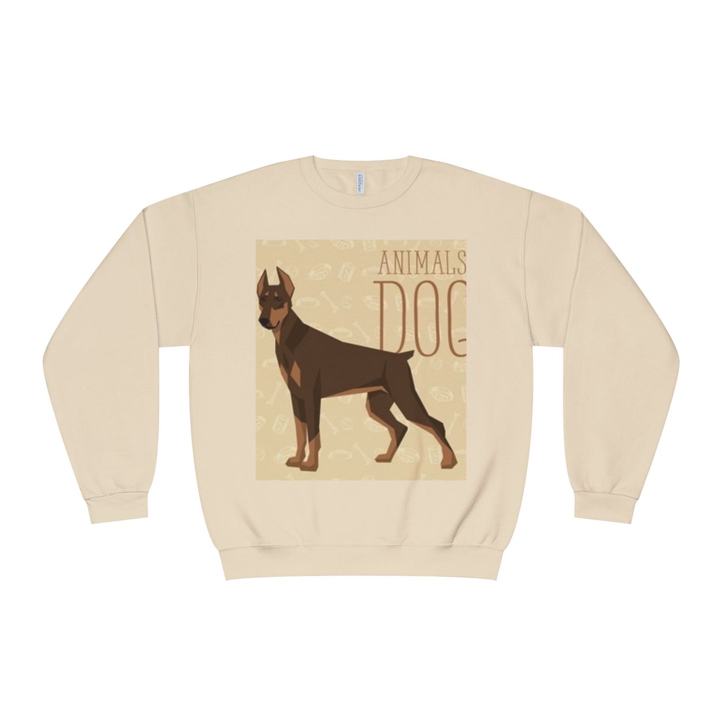 Minimalist White Crewneck Sweatshirt with Nature Design