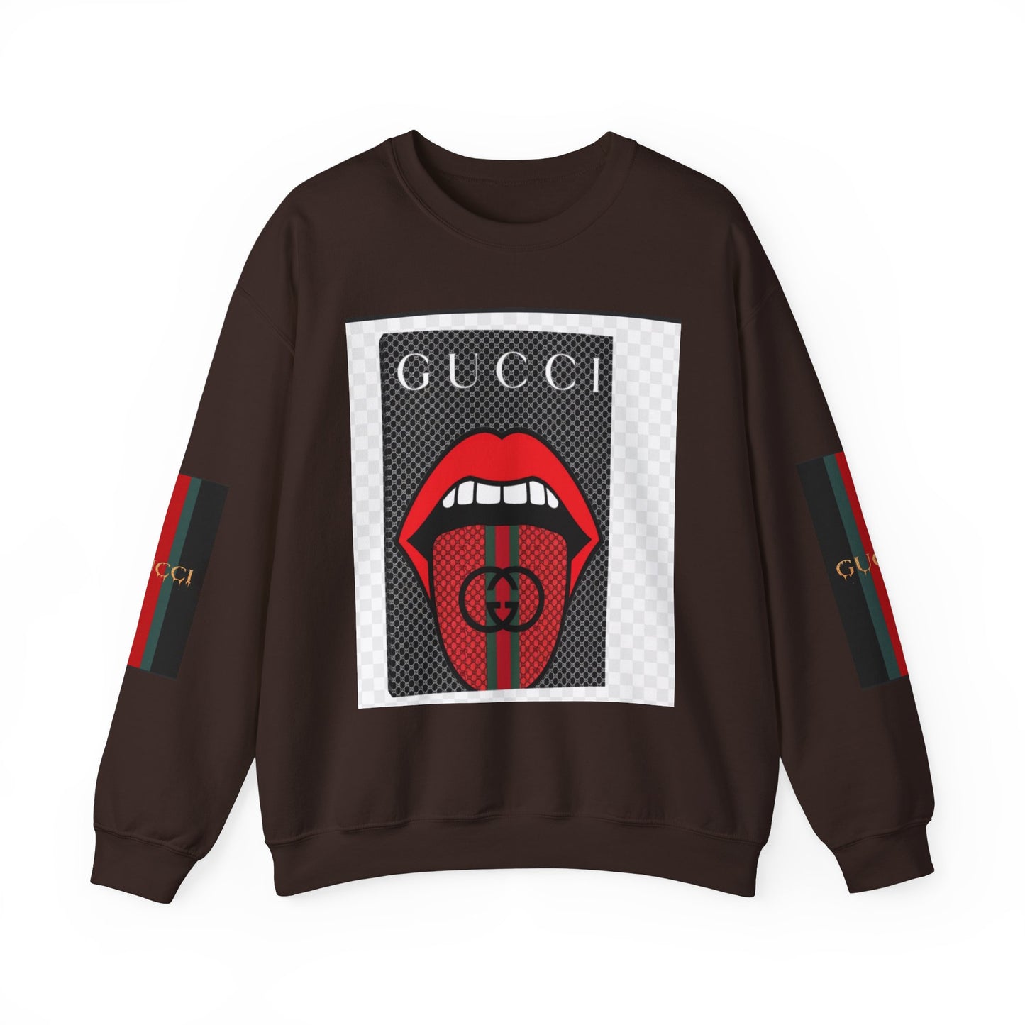 Gucci Inspired Unisex Heavy Blend Crewneck Sweatshirt - Bold Graphic Design