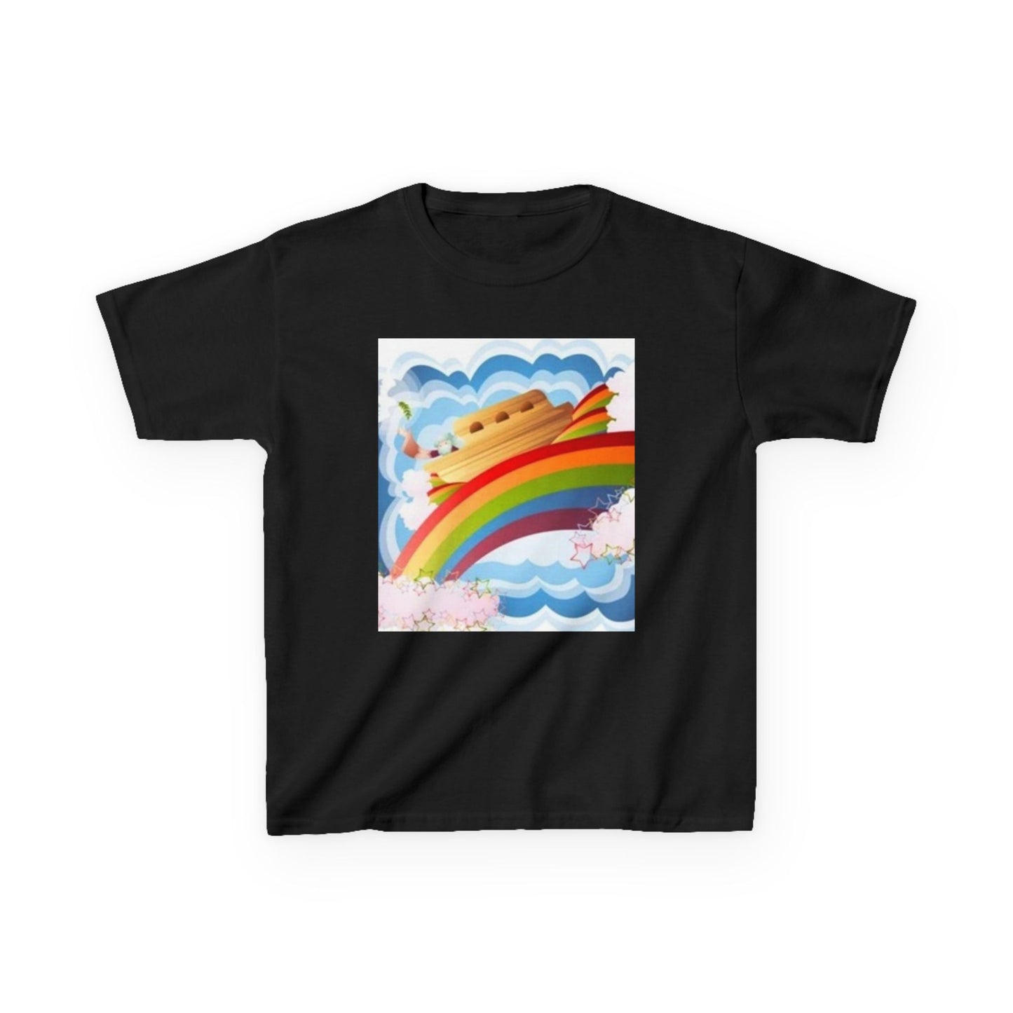 Rainbow Adventure Kids Heavy Cotton Tee - Fun & Colorful Design for Playful Days
