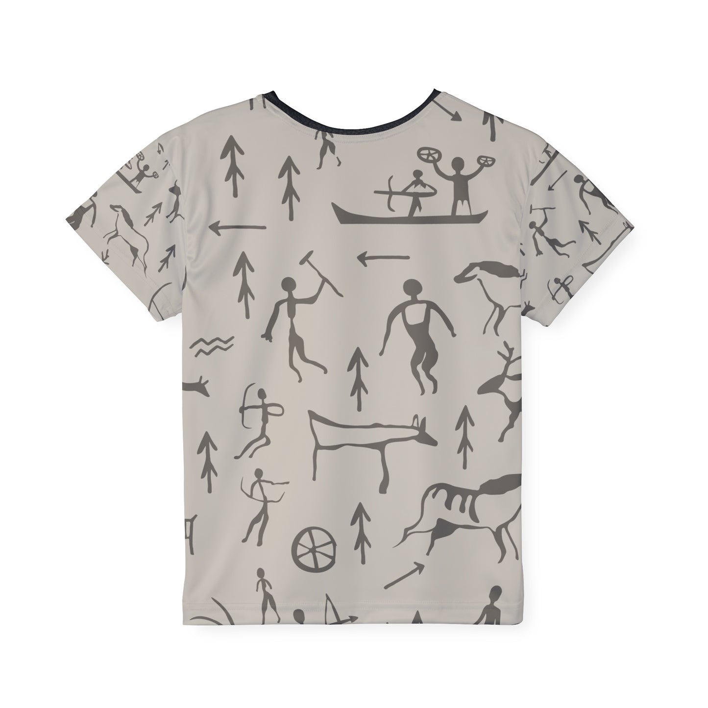 Kids Sports Jersey - Ancient Symbols Graphic Tee for Active Youngsters