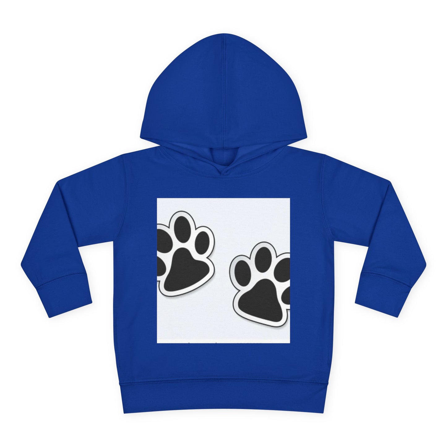 Wildlife Pattern Toddler Pullover Fleece Hoodie - Playful Animal Design for Kids