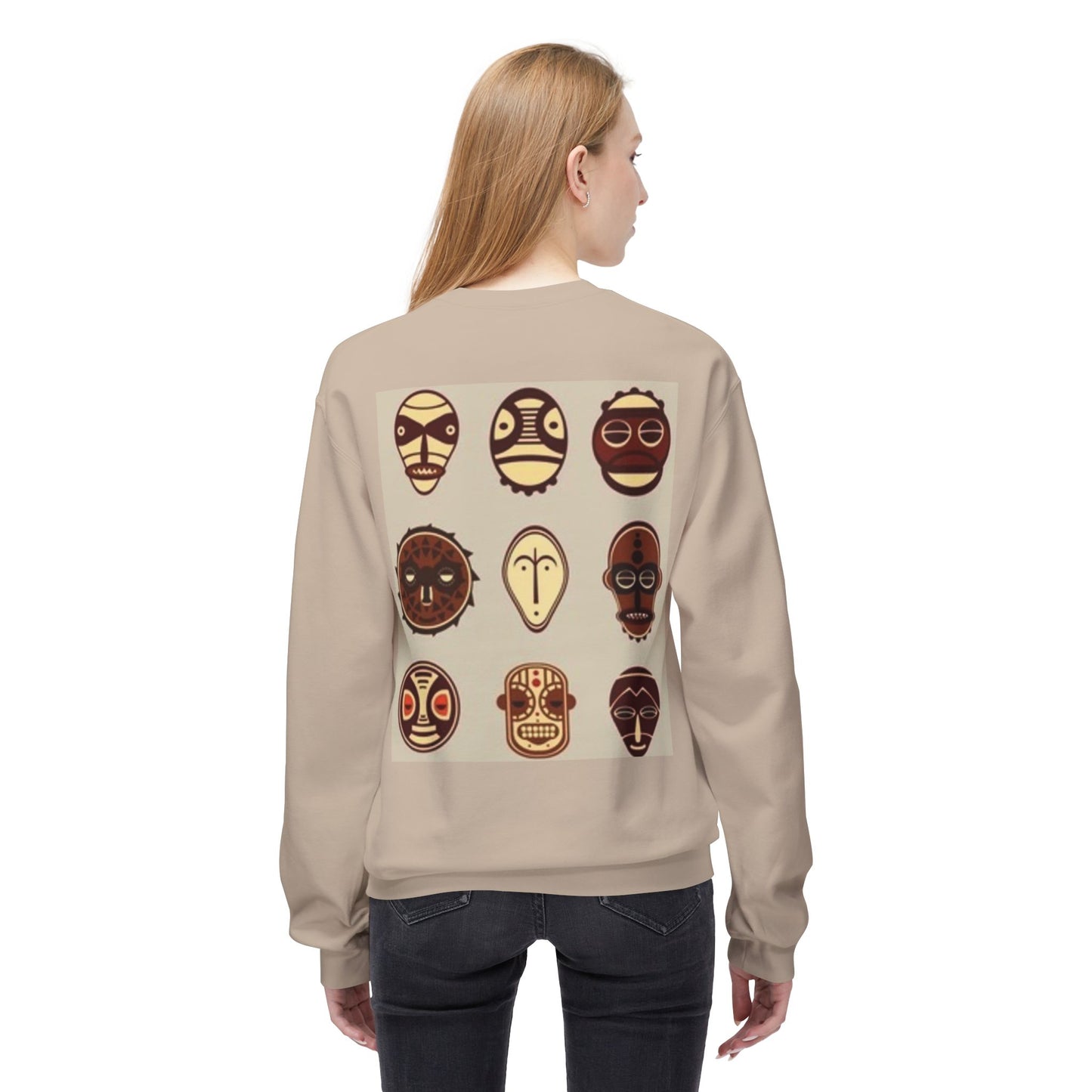 Artistic Horse Illustration Fleece Crewneck Sweatshirt - Unisex