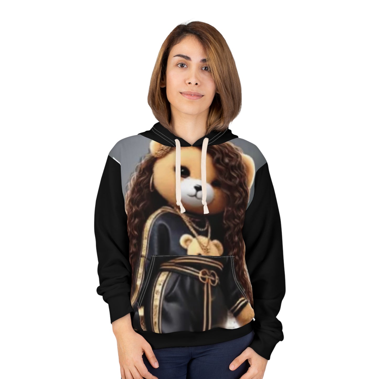 Trendy Bear Graphic Unisex Pullover Hoodie - Cozy Fashion for Trendsetters
