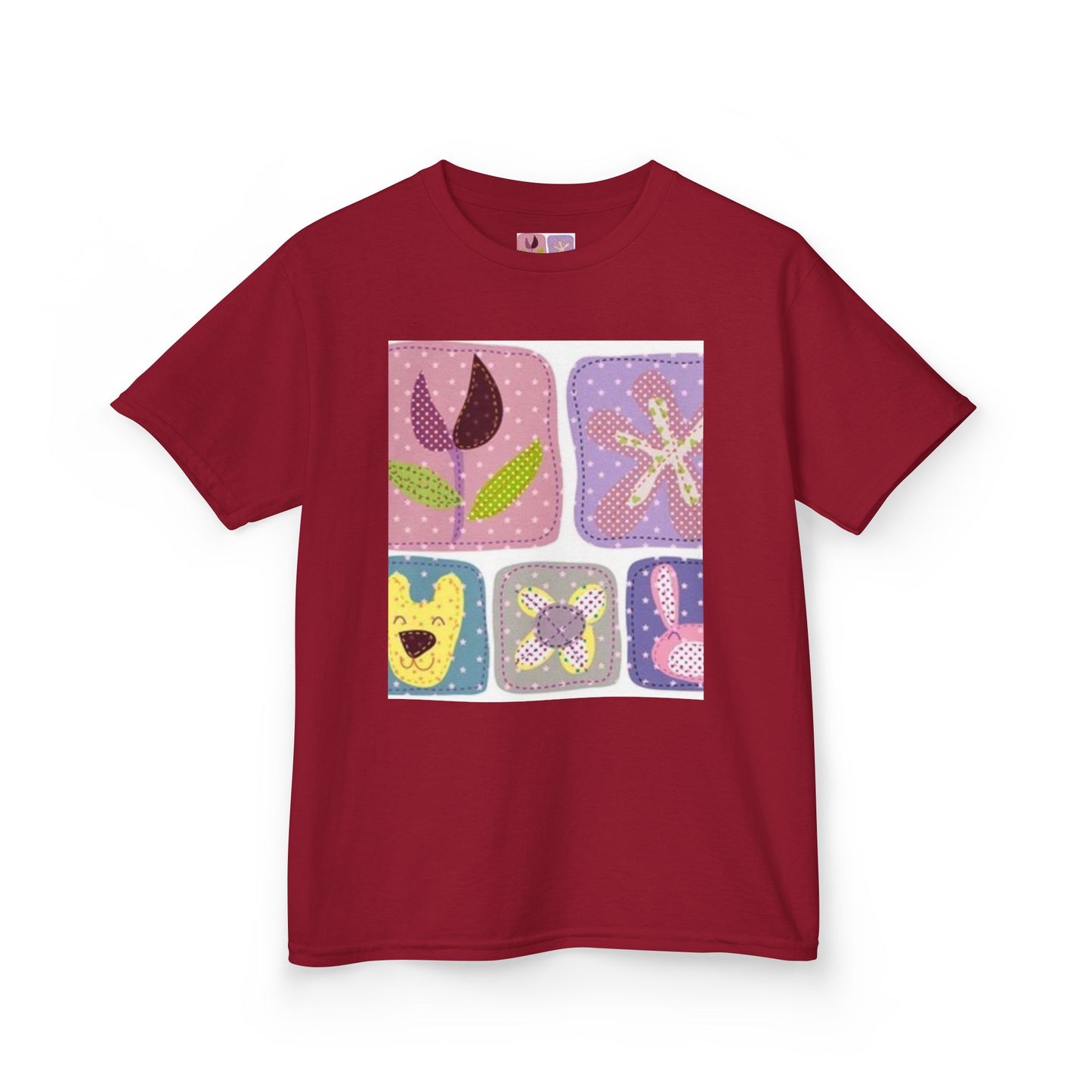 Colorful Kids’ Heavy Cotton™ Tee with Playful Patterns