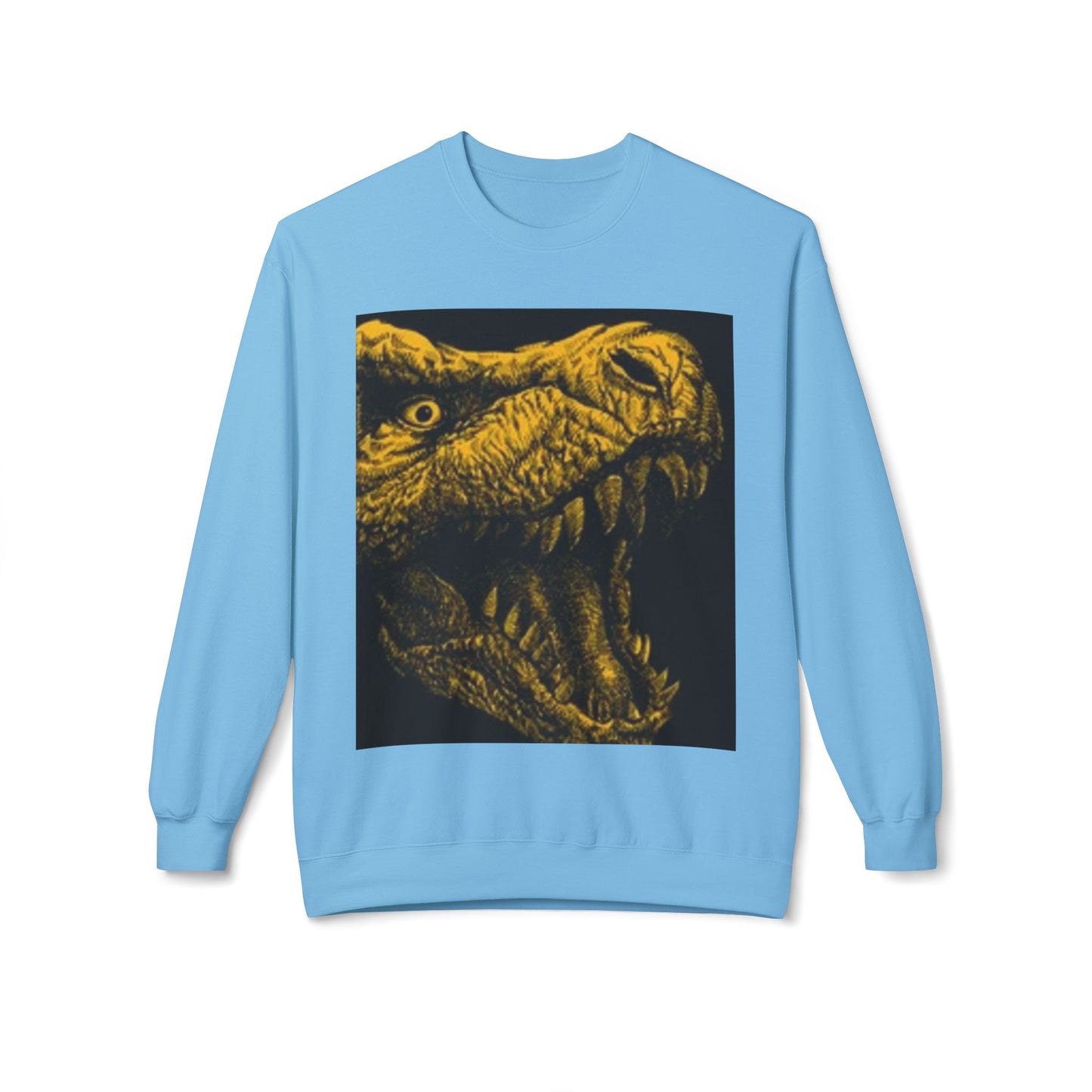 Unisex Dinosaur Graphic Sweatshirt - Cozy Midweight Crewneck