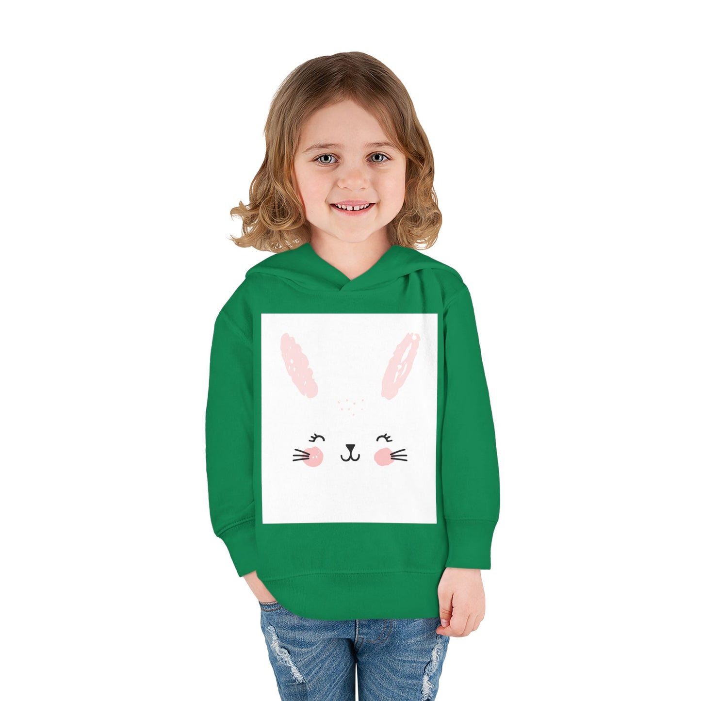 Cute Bunny Hoodie for Toddlers - Cozy Fleece Pullover