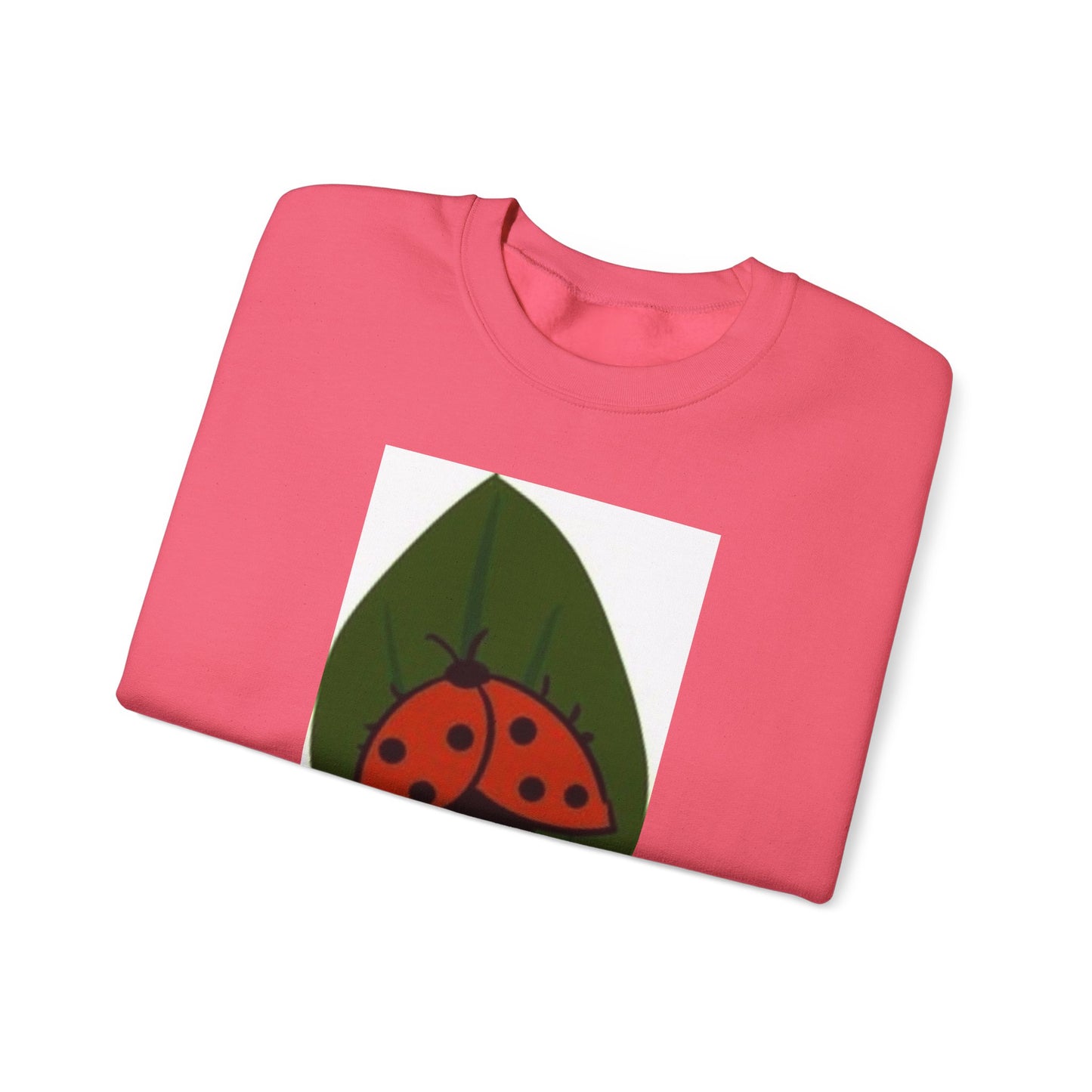 Ladybug Leaf Unisex Crewneck Sweatshirt - Cozy & Eco-Friendly